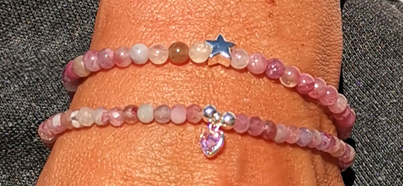 Turmalin rosa rot Edelstein Heilstein Karma Reiki Chakra Schmuck Mallorca