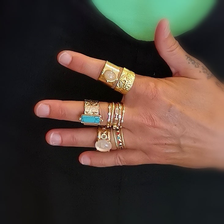 Boho Hippie Gold Schmuck samaki originals mallorca