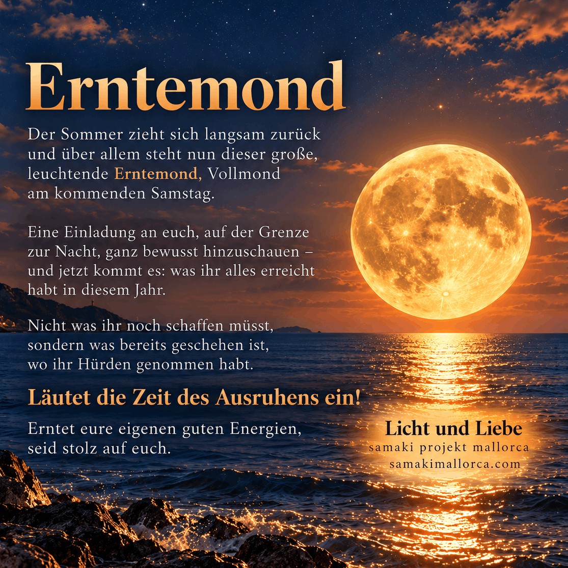 nächster Vollmond ist am Samstag, 26. September: der Erntemond