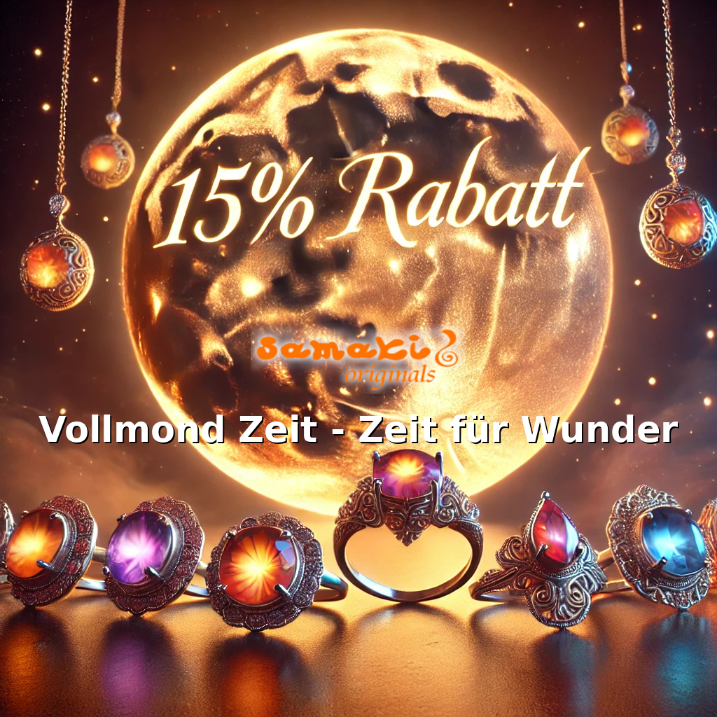 - 15% EXTRA auf Schmuck 🌕 Vollmond Zeit - jetzt Leuchten und Geniessen