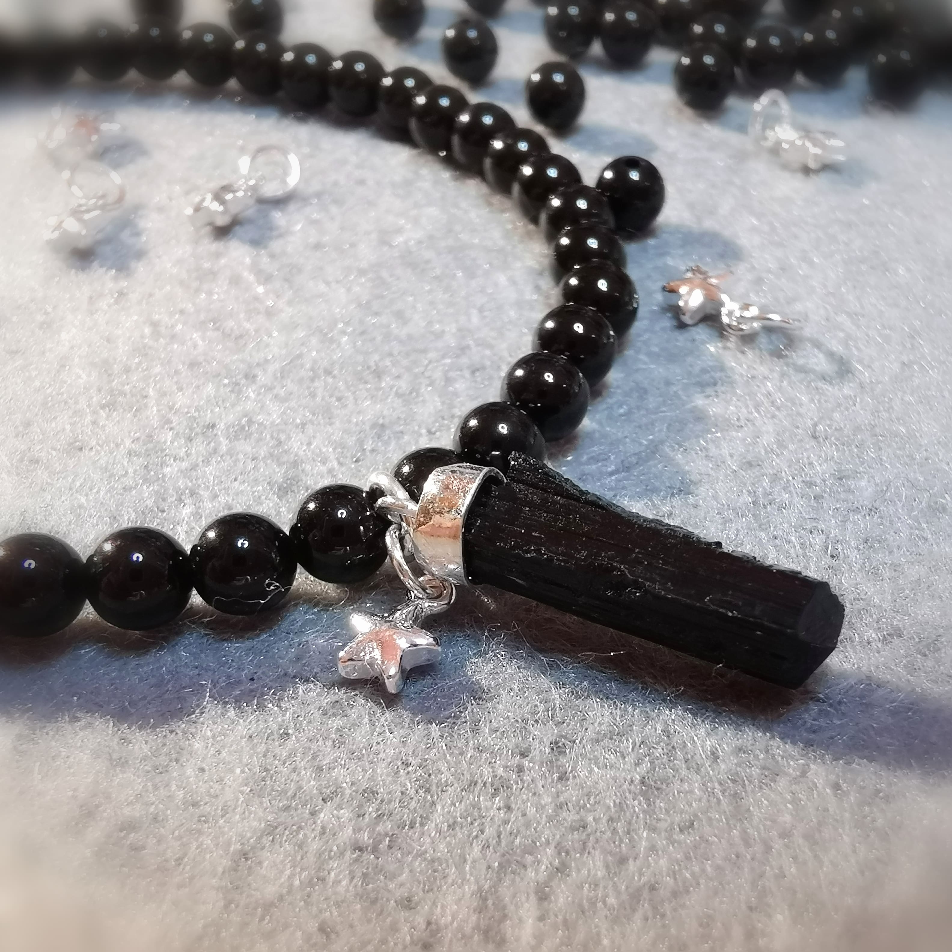 Turmalin Seestern Karma Edelstein Heilstein Armband, mit Turmalin Spitze, AA Qualität - Ausdauer, Kraft, Seinswille