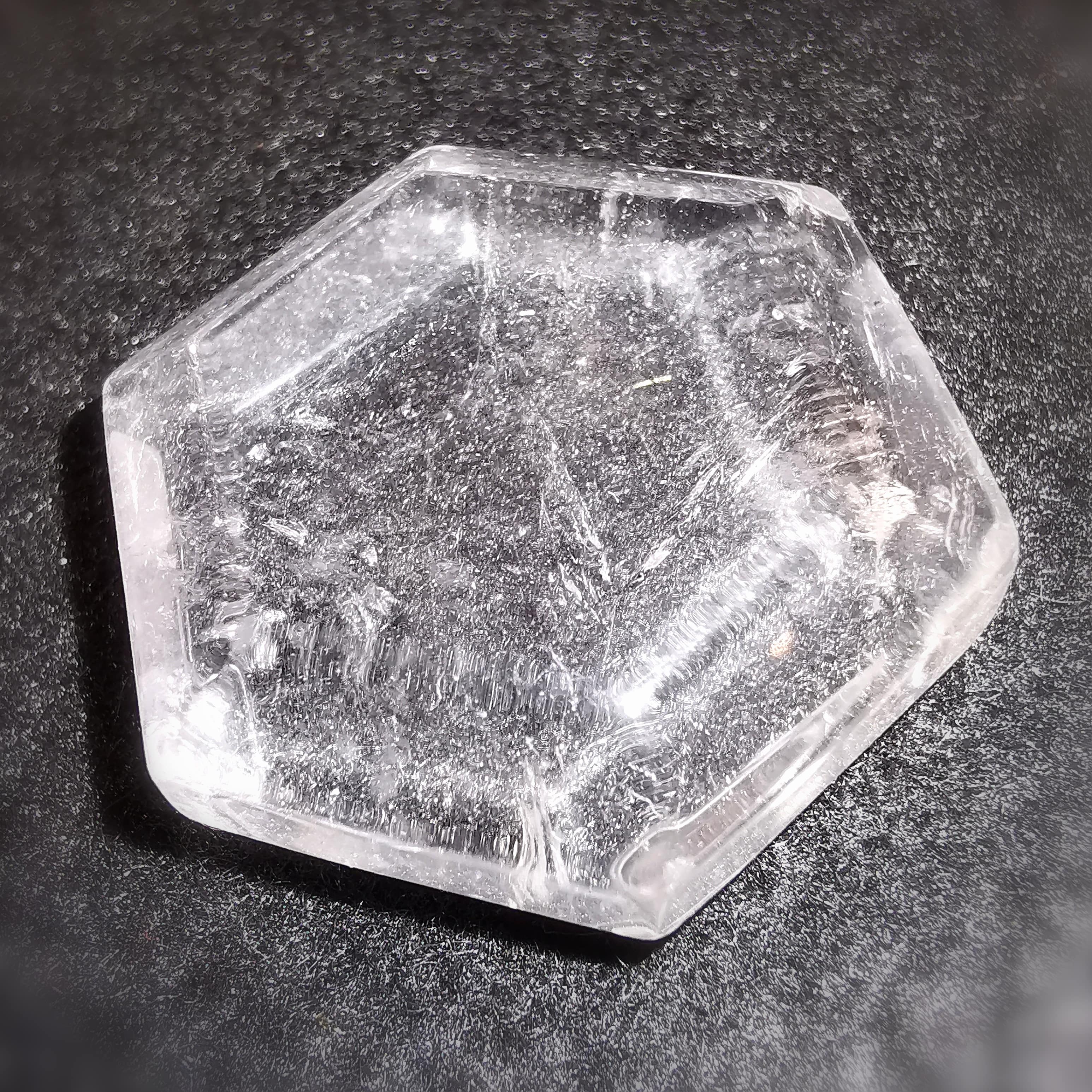 geweiht: Feenstein Edelstein Heilstein, Bergkristall Handschmeichler Chakra Taschenstein, "ich bin in meiner Harmonie"