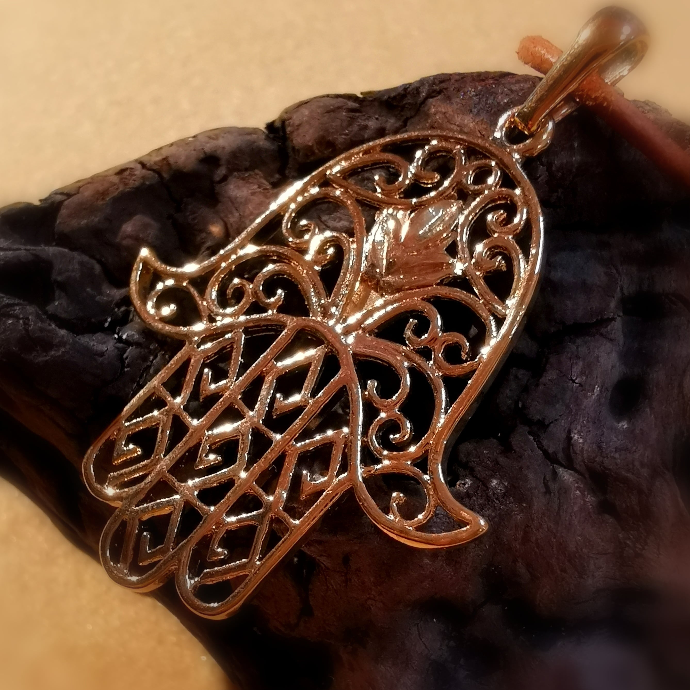 Heilende Hand, Hand Fatimas, Schutz und Gesundheit: Boho Leder Kette, Messing, das Leben feiern