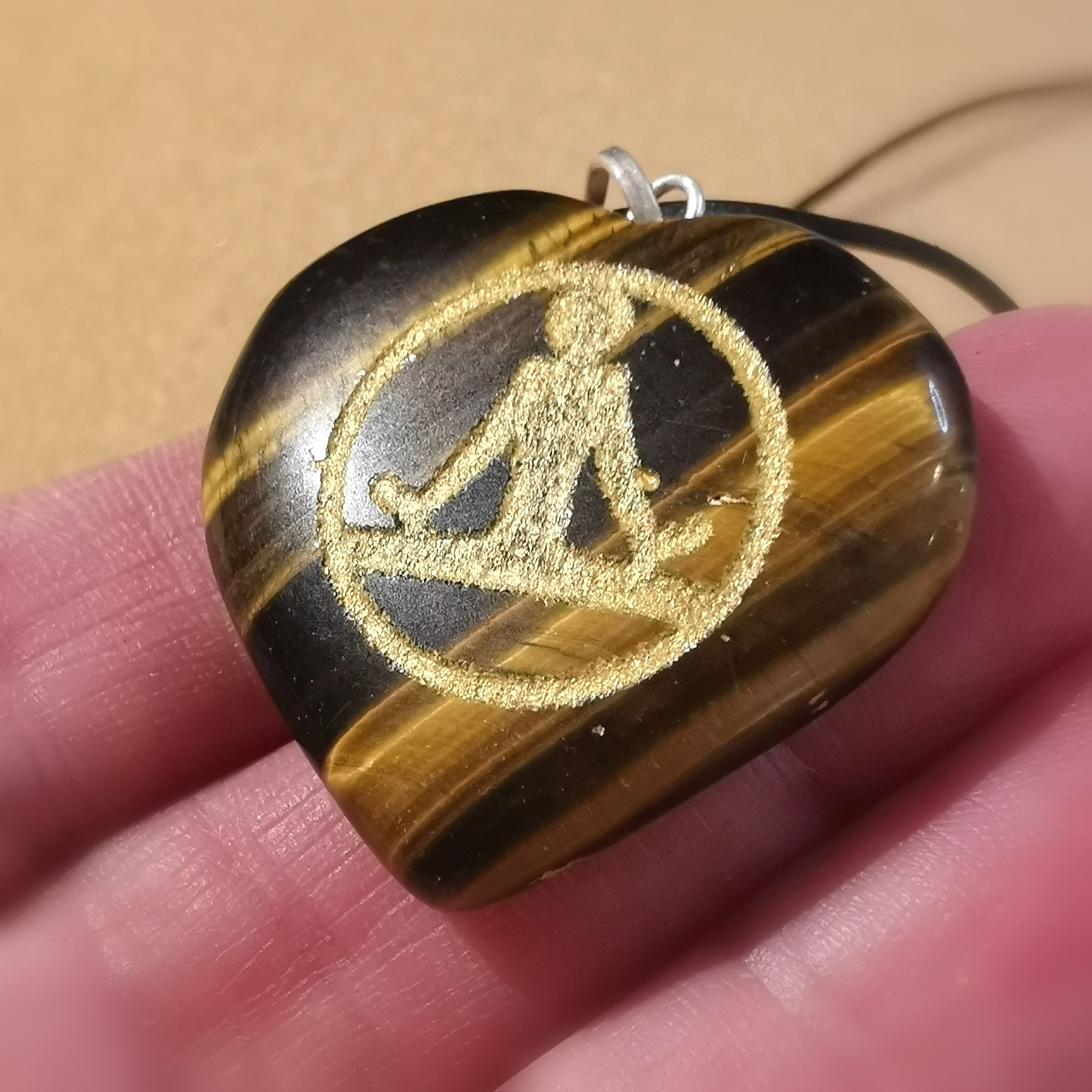 Yoga Buddha Herz Karma Schmuck, geweihte Edelstein Heilstein Kette, Kraft der Intuition