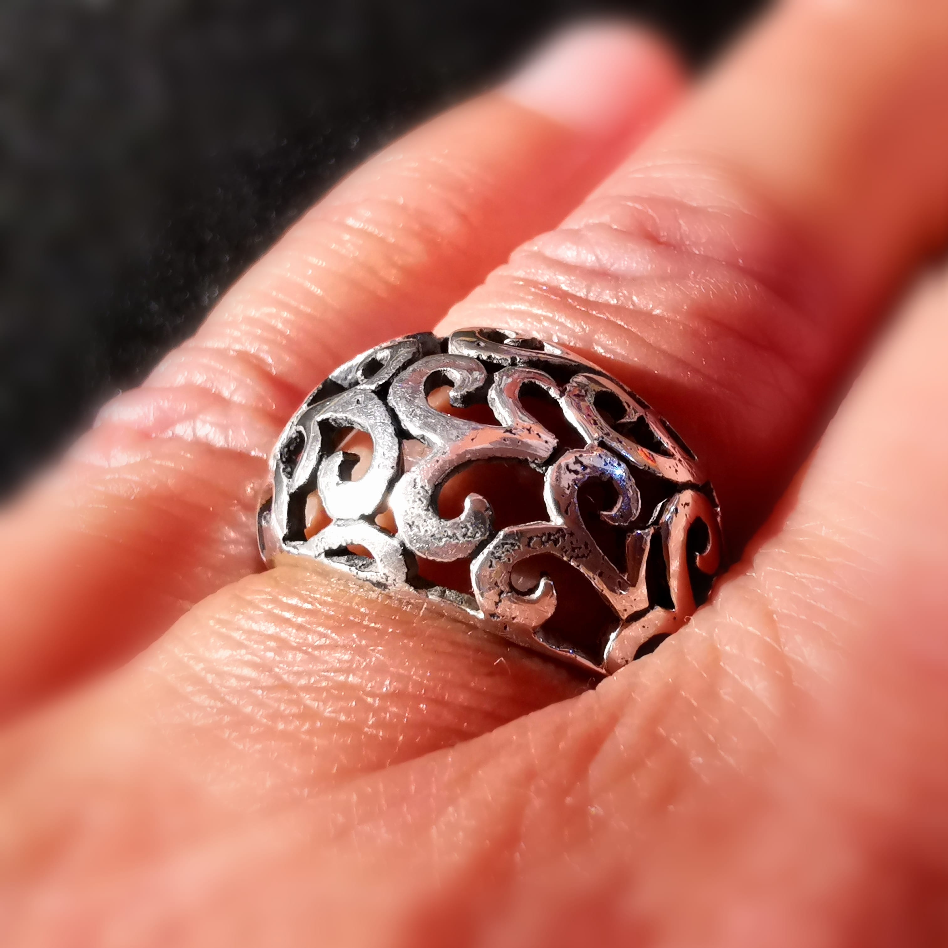 Ring Sterlingsilber Rankenmuster