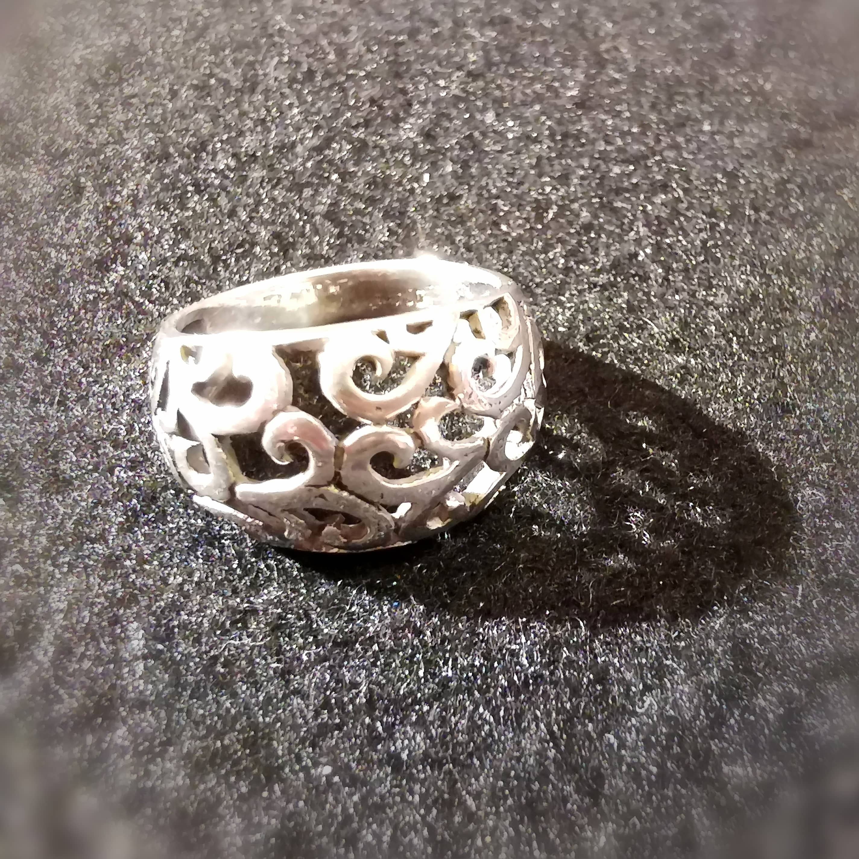 Ring Sterlingsilber Rankenmuster