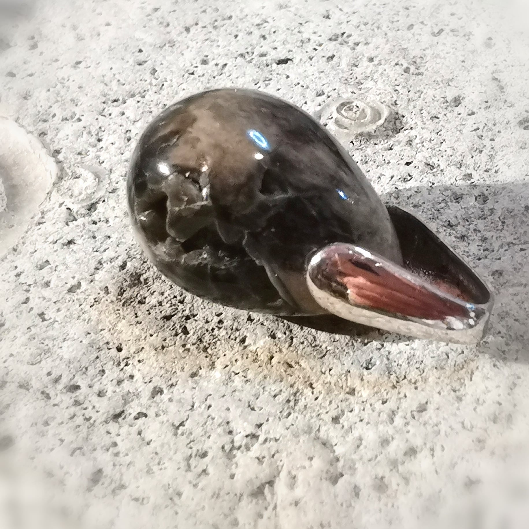 Ozean Jaspis Edelstein Heilstein Tropfen Anhänger Sterlingsilber - Erneuerung