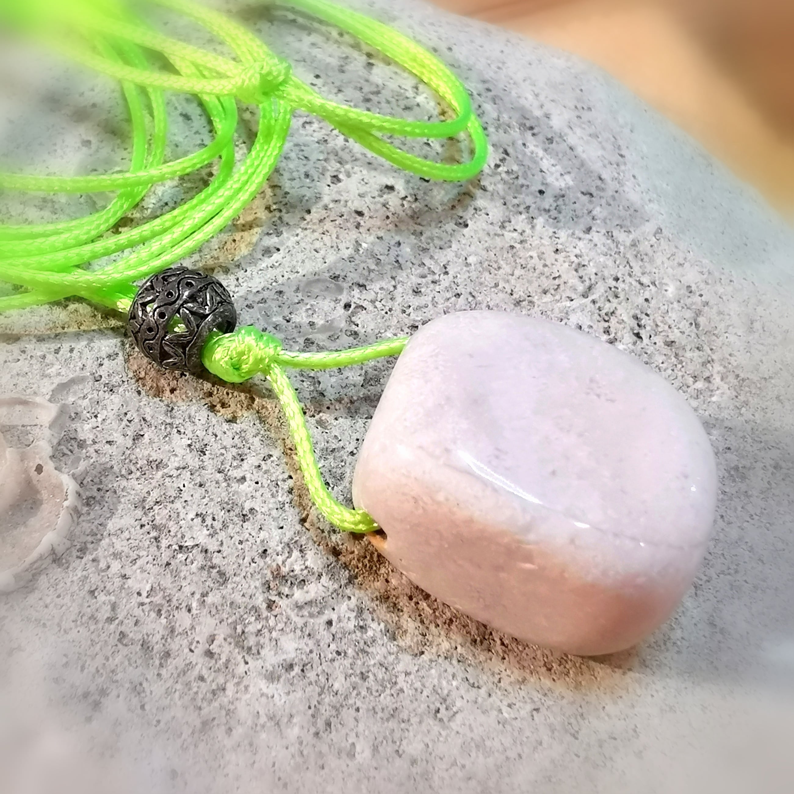 versteinerte Koralle Heilstein Edelstein Karma Kette, geweiht - Lichtbringer