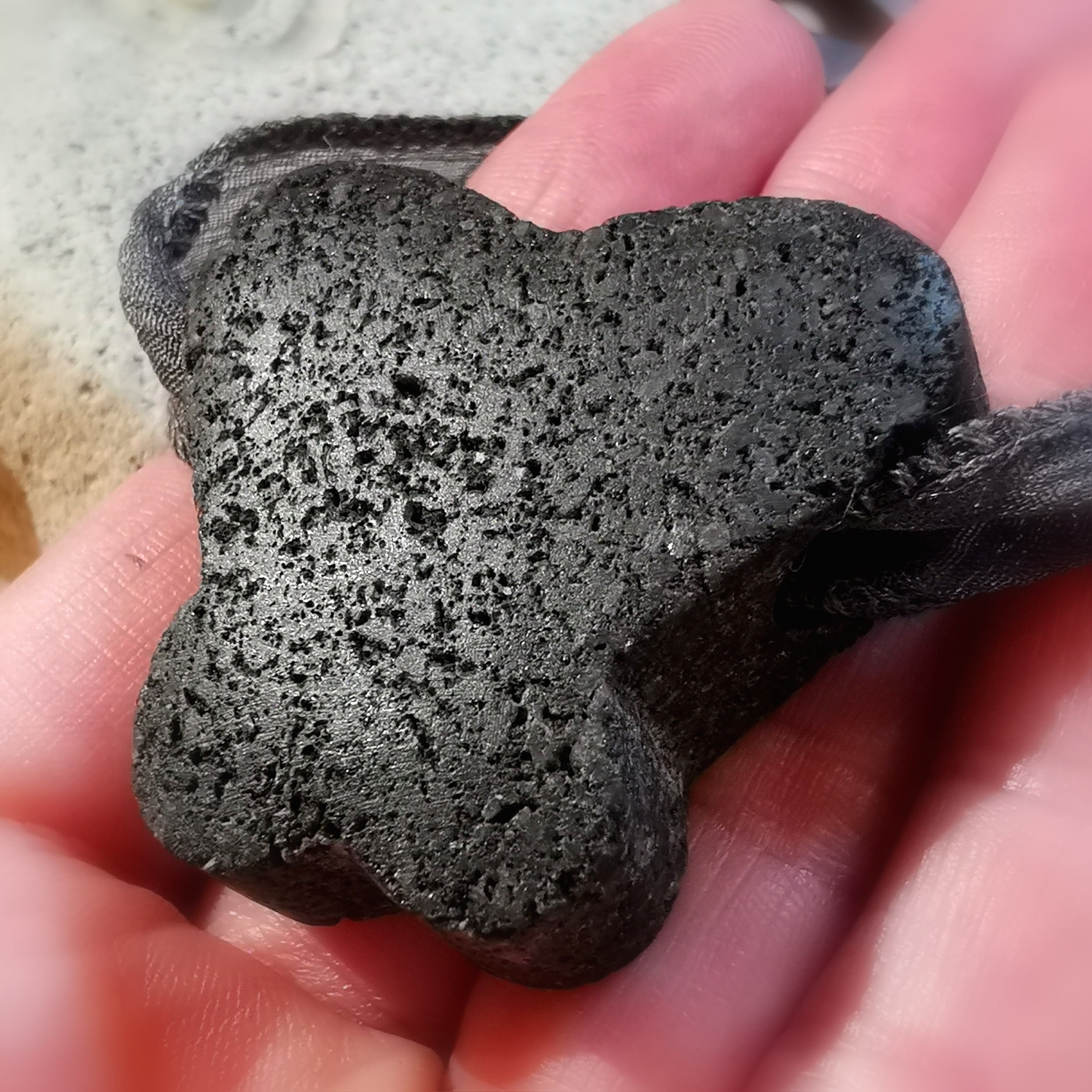 Lava Schmetterling Krafttier Karma Kette Heilstein Anhänger Sterlingsilber, geweiht: Transformation zum Schönen