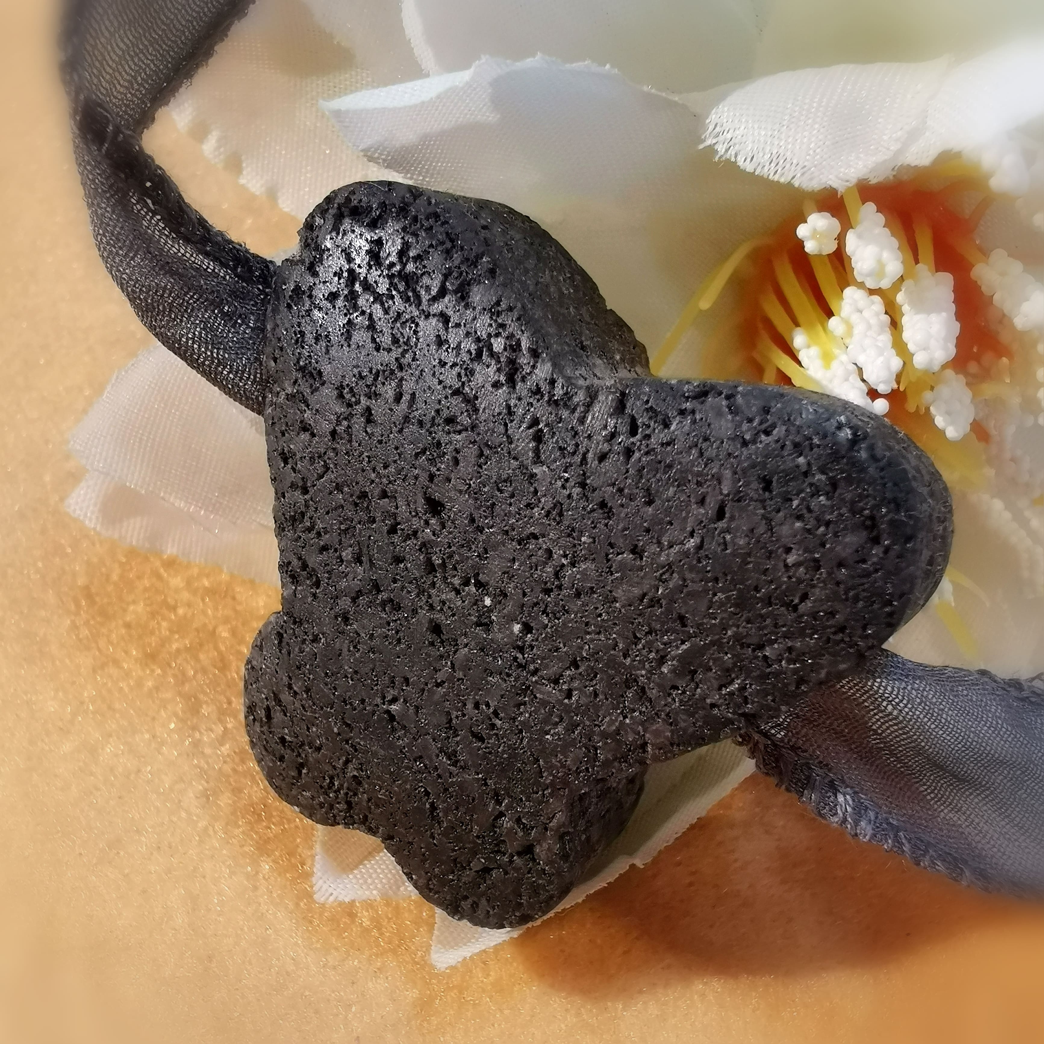 Lava Schmetterling Krafttier Karma Kette Heilstein Anhänger Sterlingsilber, geweiht: Transformation zum Schönen