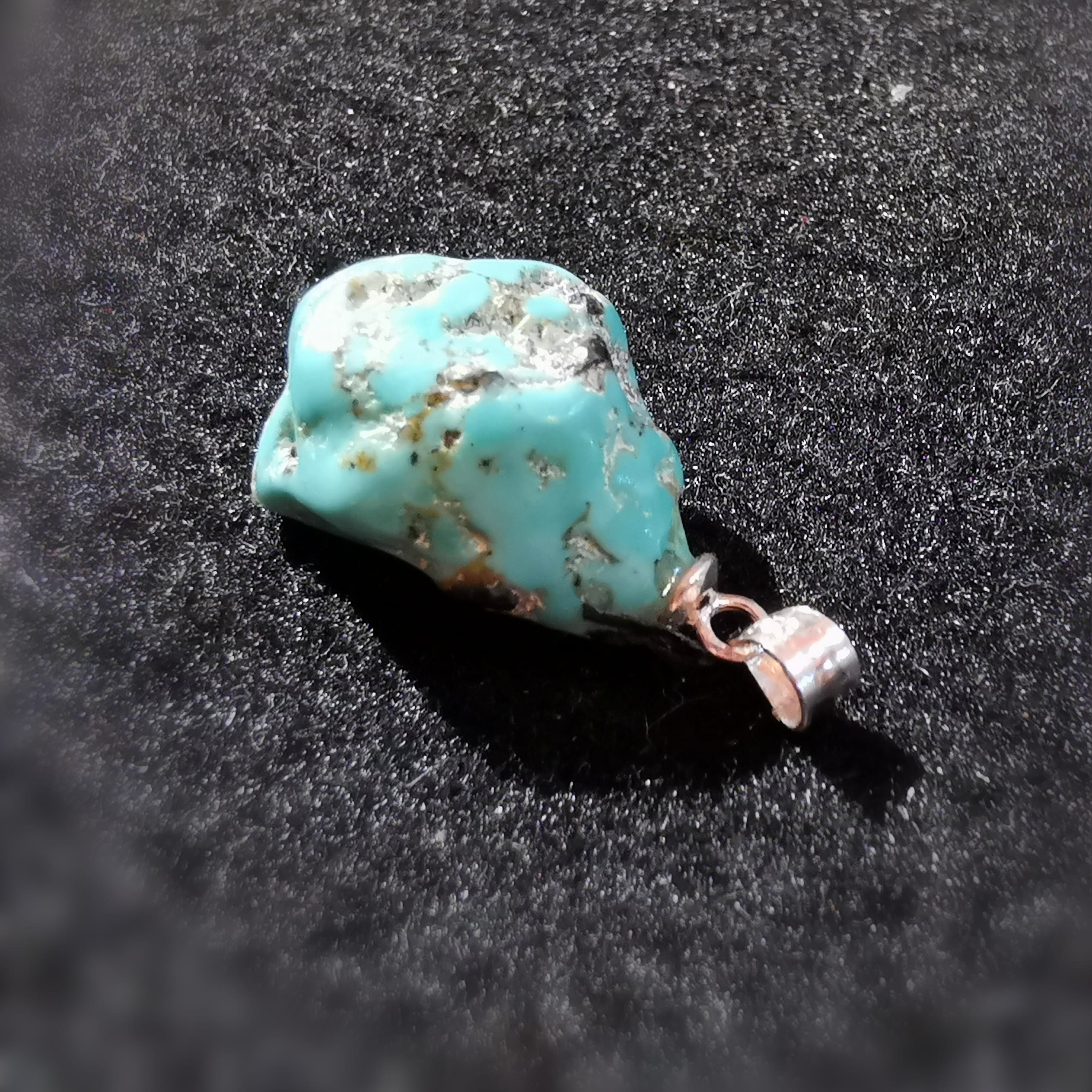 Türkis Karma Edelstein Anhänger, Tibet Chakra Heilstein geweiht, liebevolle Konsequenzen