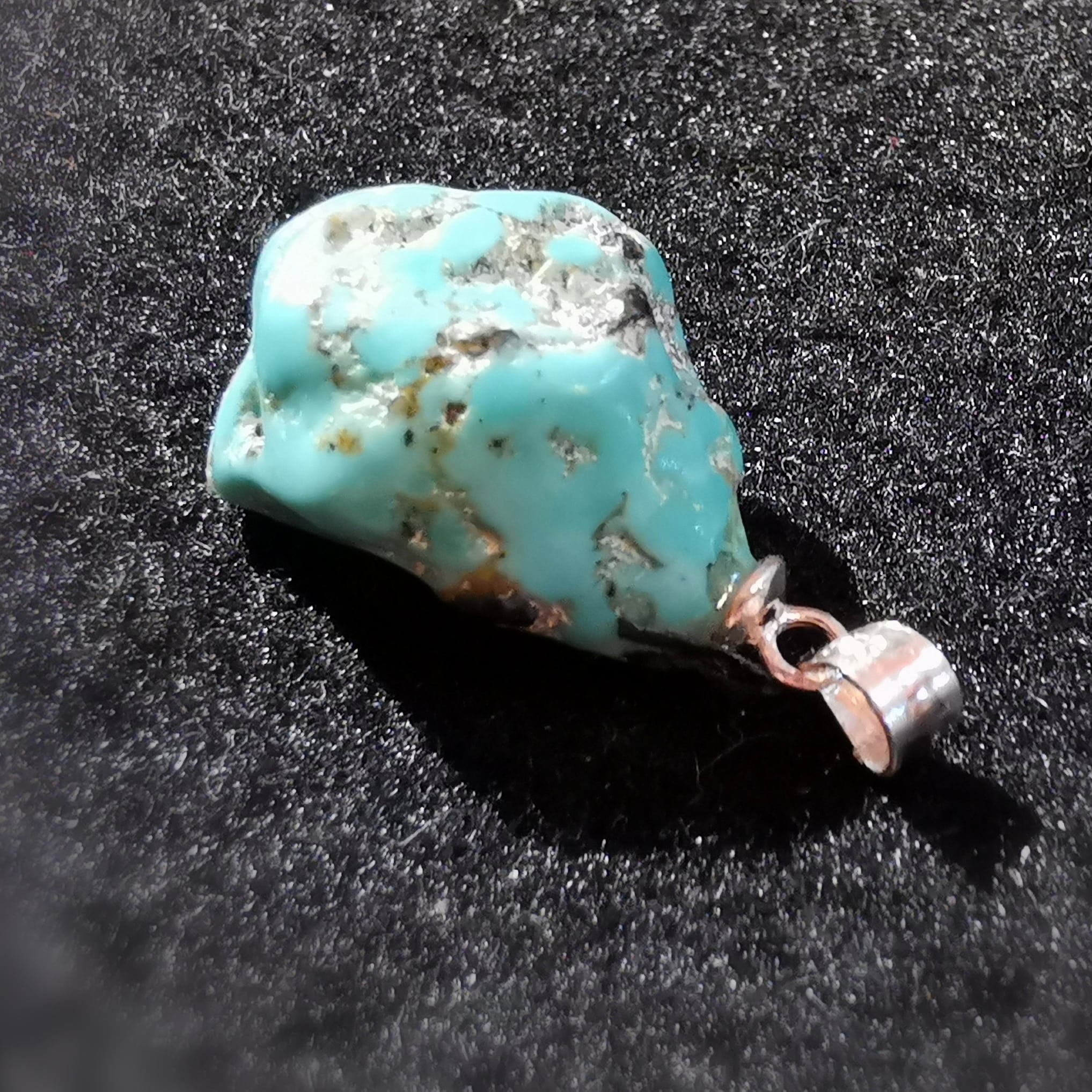 Türkis Edelstein Karma Anhänger, Tibet Chakra Heilstein geweiht, Freiheit