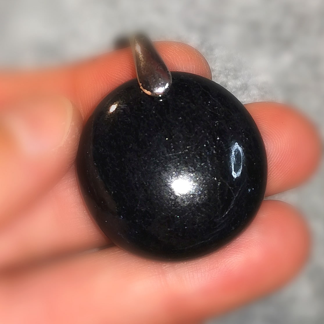 Turmalin Edelstein Heilstein Amulett Sterlingsilber Karma Chakra Anhänger AA Qualität, Aura Schutz und Kraft