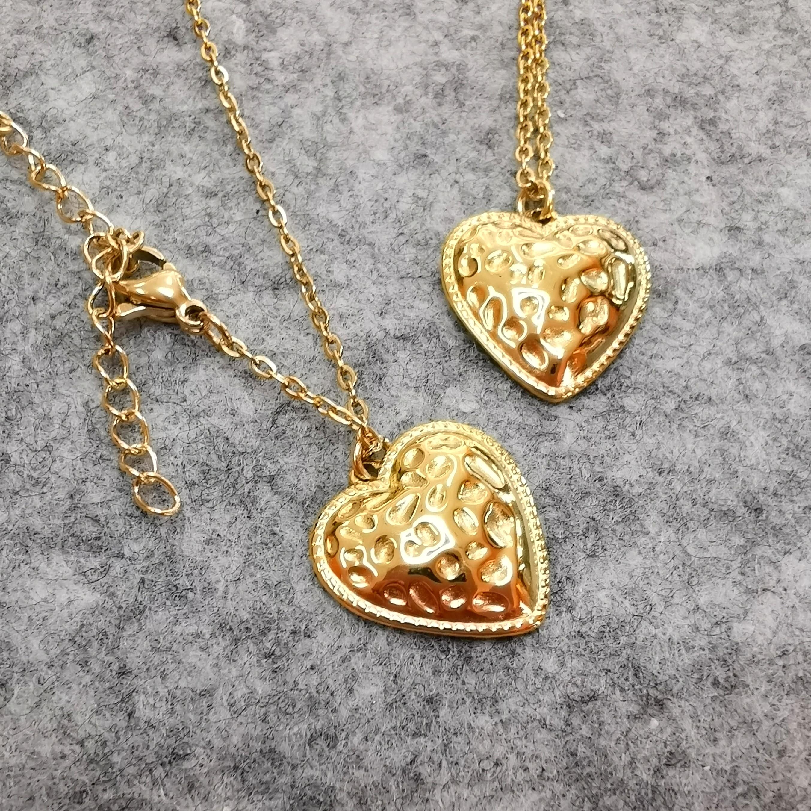 Herz Talisman Kettchen Kette, Boho Gold Karma Schmuck Kette geweiht, in Liebe
