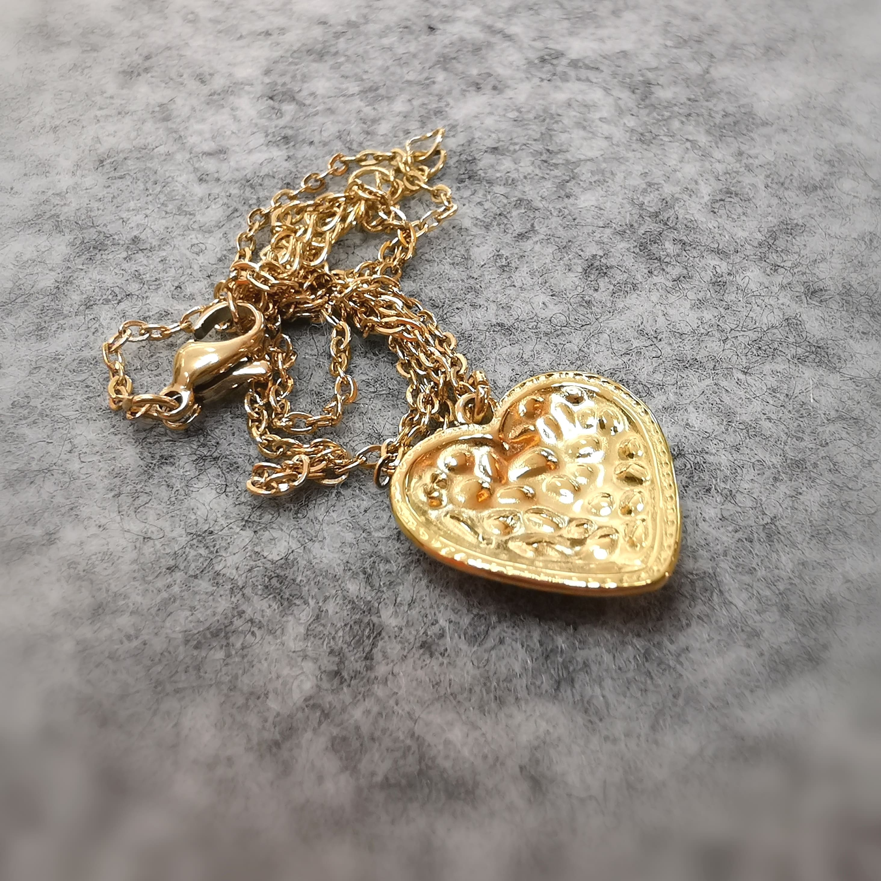 Herz Talisman Kettchen Kette, Boho Gold Karma Schmuck Kette geweiht, in Liebe