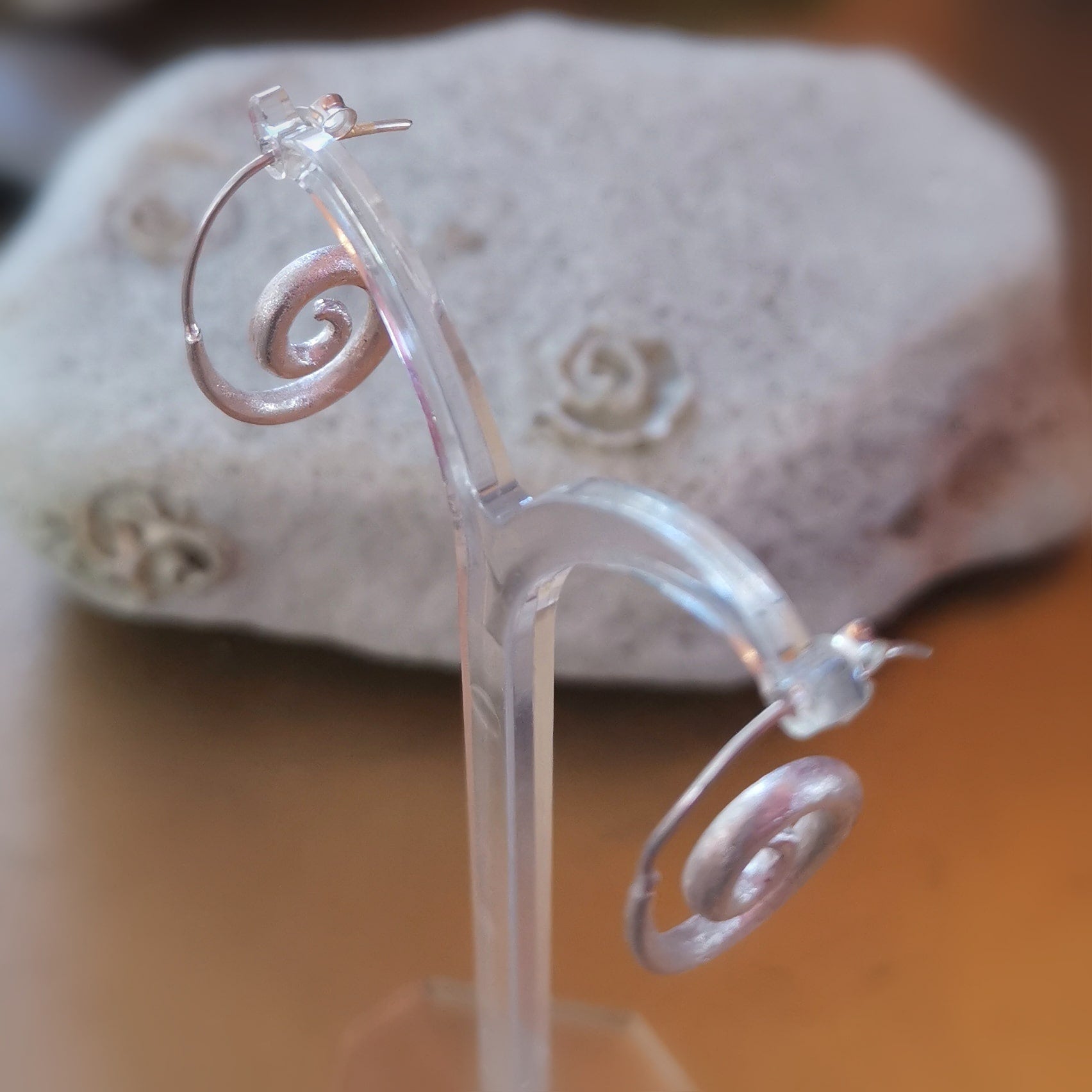🌀 Boho energy spiral earrings – consecrated for new strength & balance