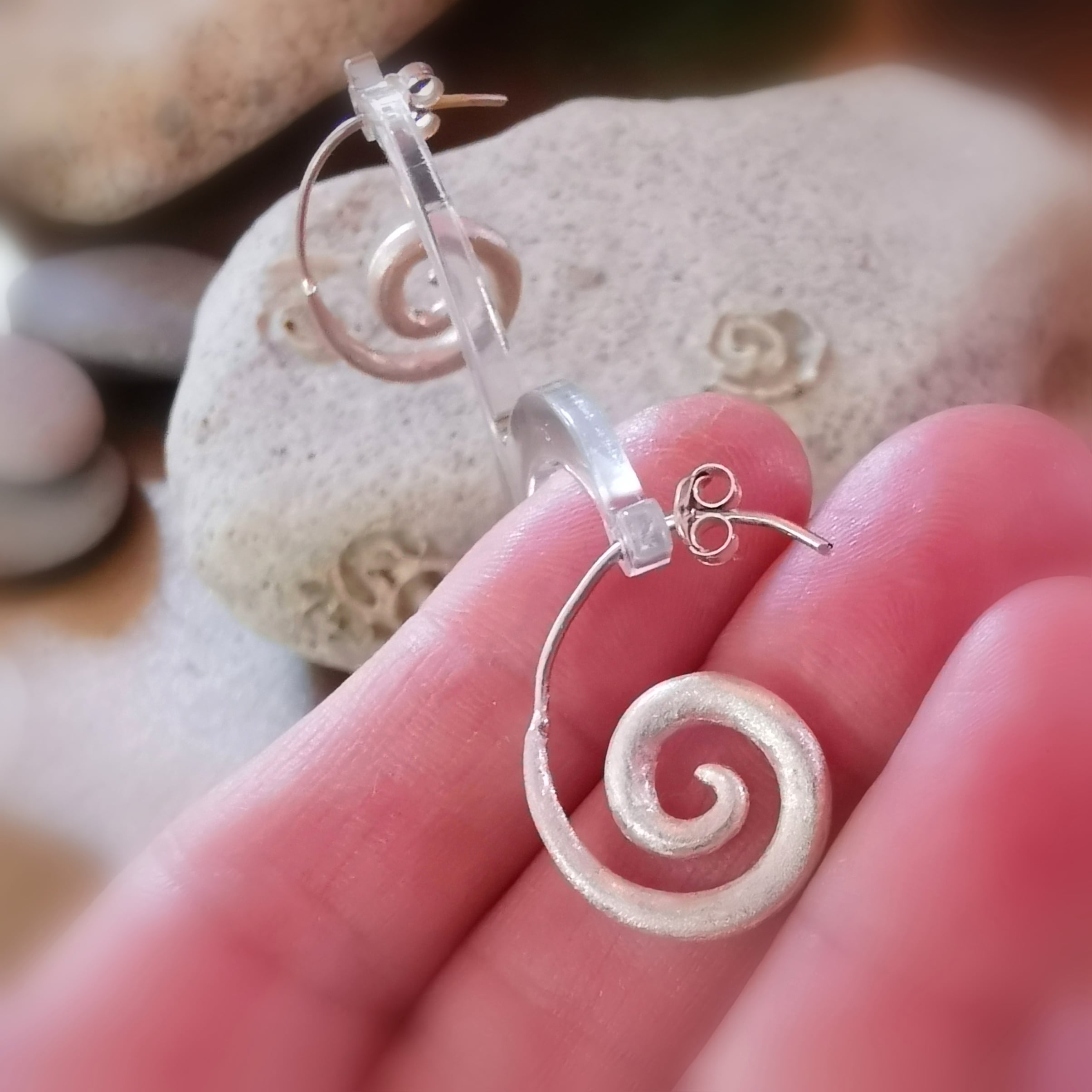 🌀 Boho energy spiral earrings – consecrated for new strength & balance