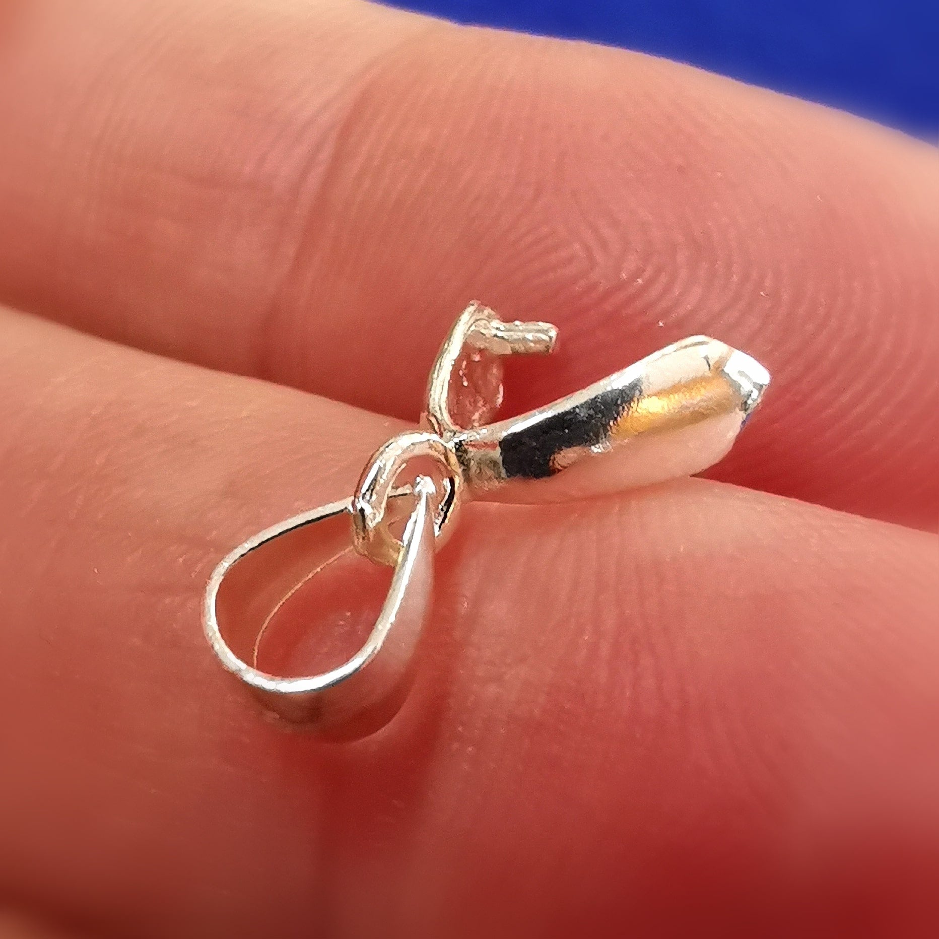 Sterling silver gemstone clip