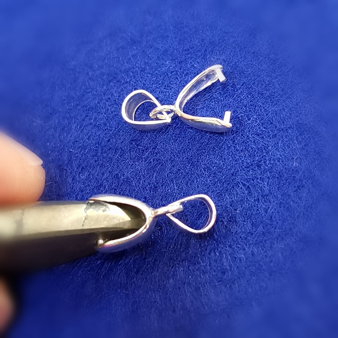 Sterling silver gemstone clip