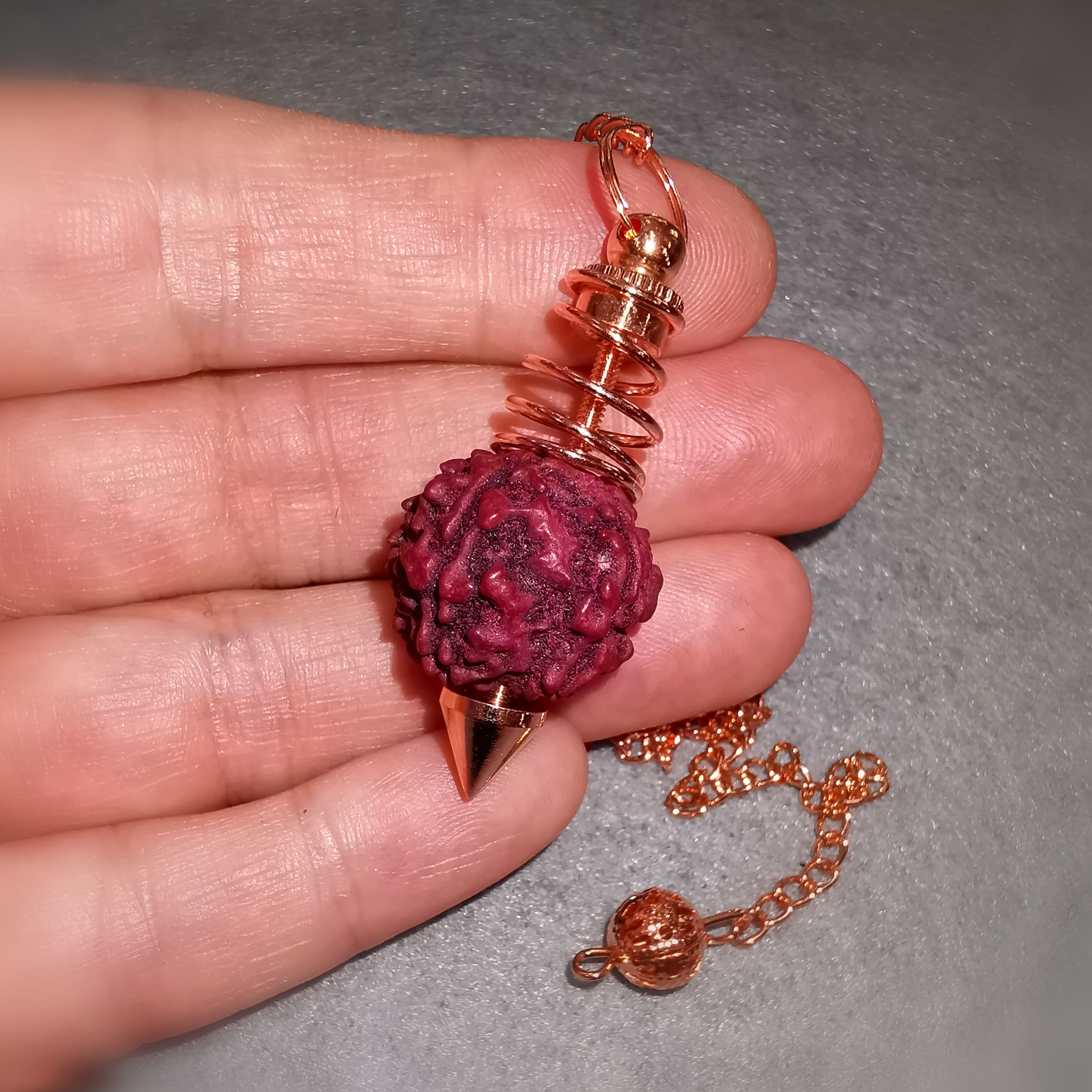Rudraksha Pendel Metall Rose Gold