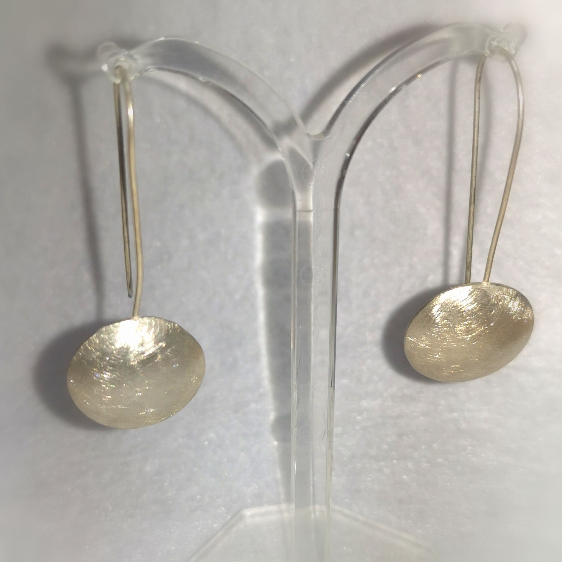 ✨ Designer earrings round, long earrings sterling silver – expression & lightness ✨