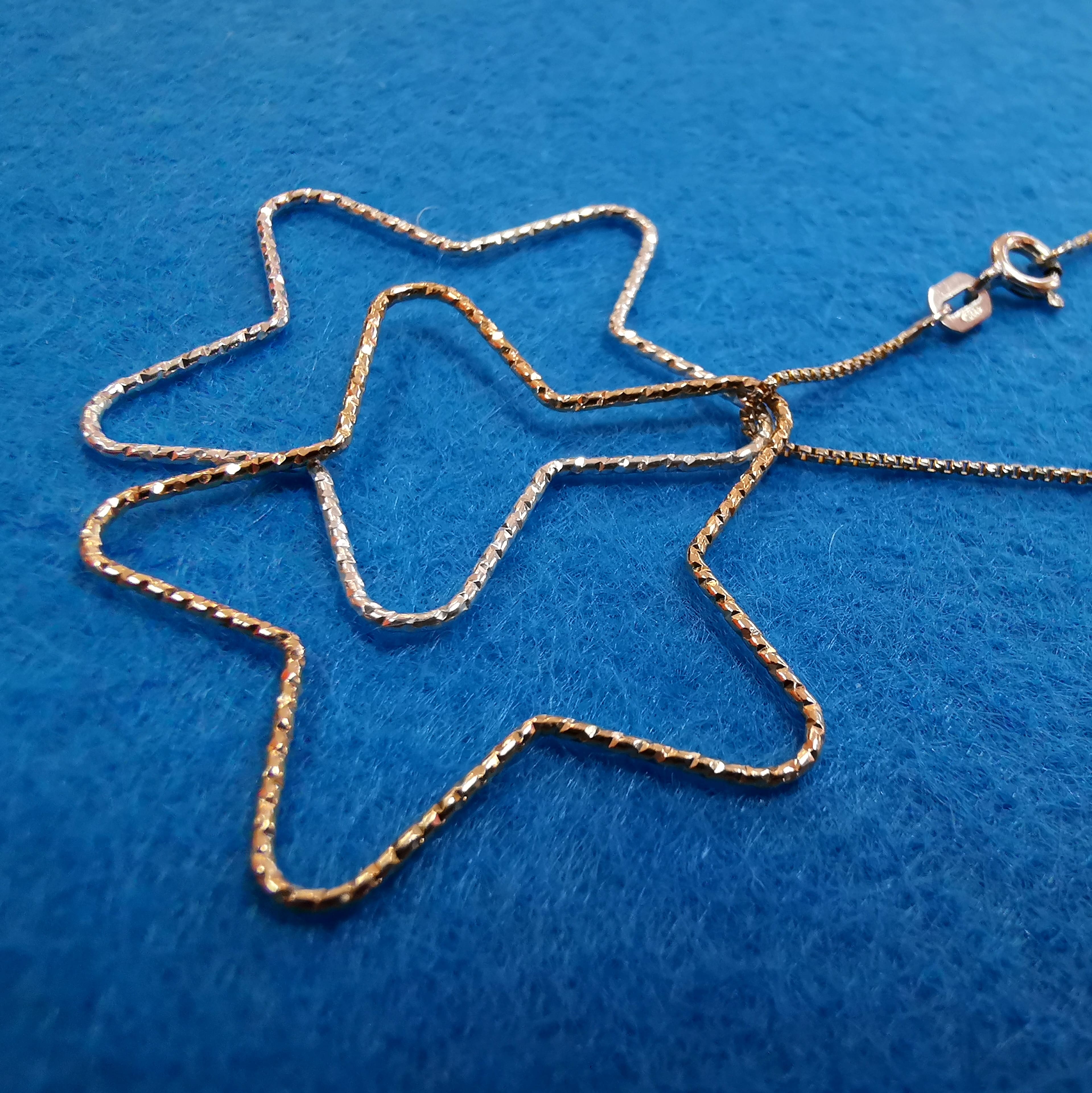 Gold Silber Glücksstern Seestern Boho Kette, Karma Krafttier Halskette #wundervoll