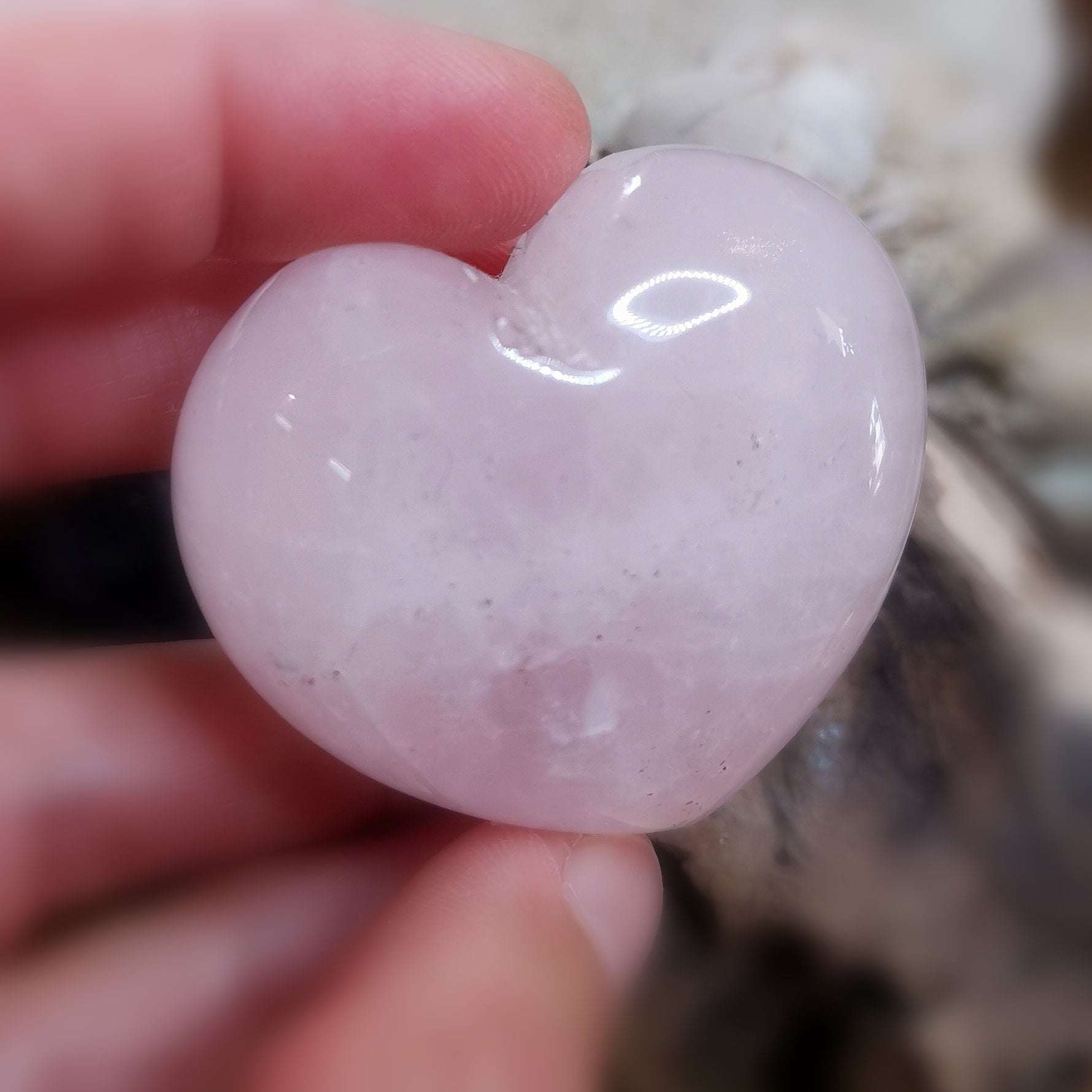 Rosenquarz Herzchakra Heilstein Handschmeichler #geweiht Liebe zum Leben