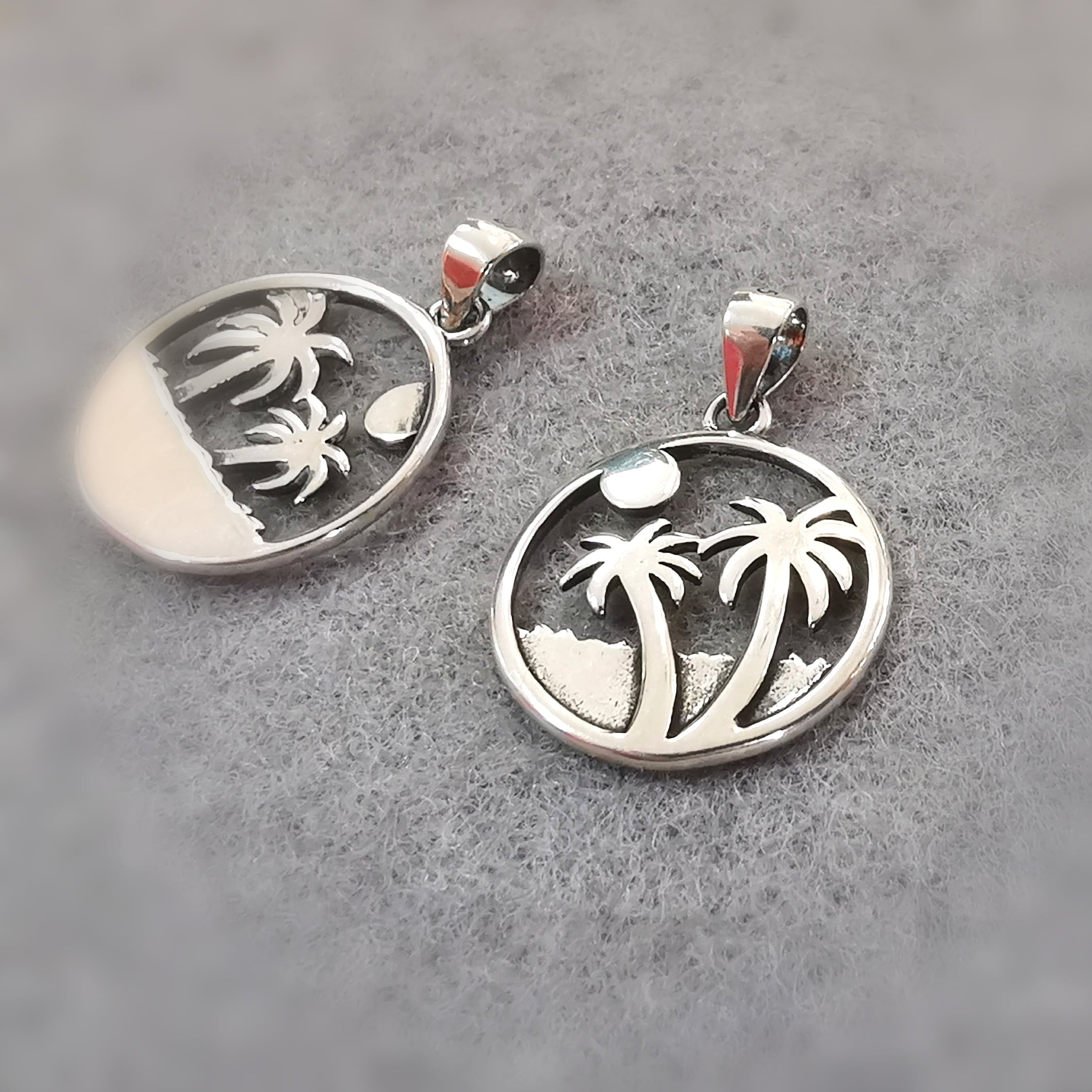 Insel Glücksgefühl Anhänger Mallorca, Orangencalcit Stein Geschenk Set