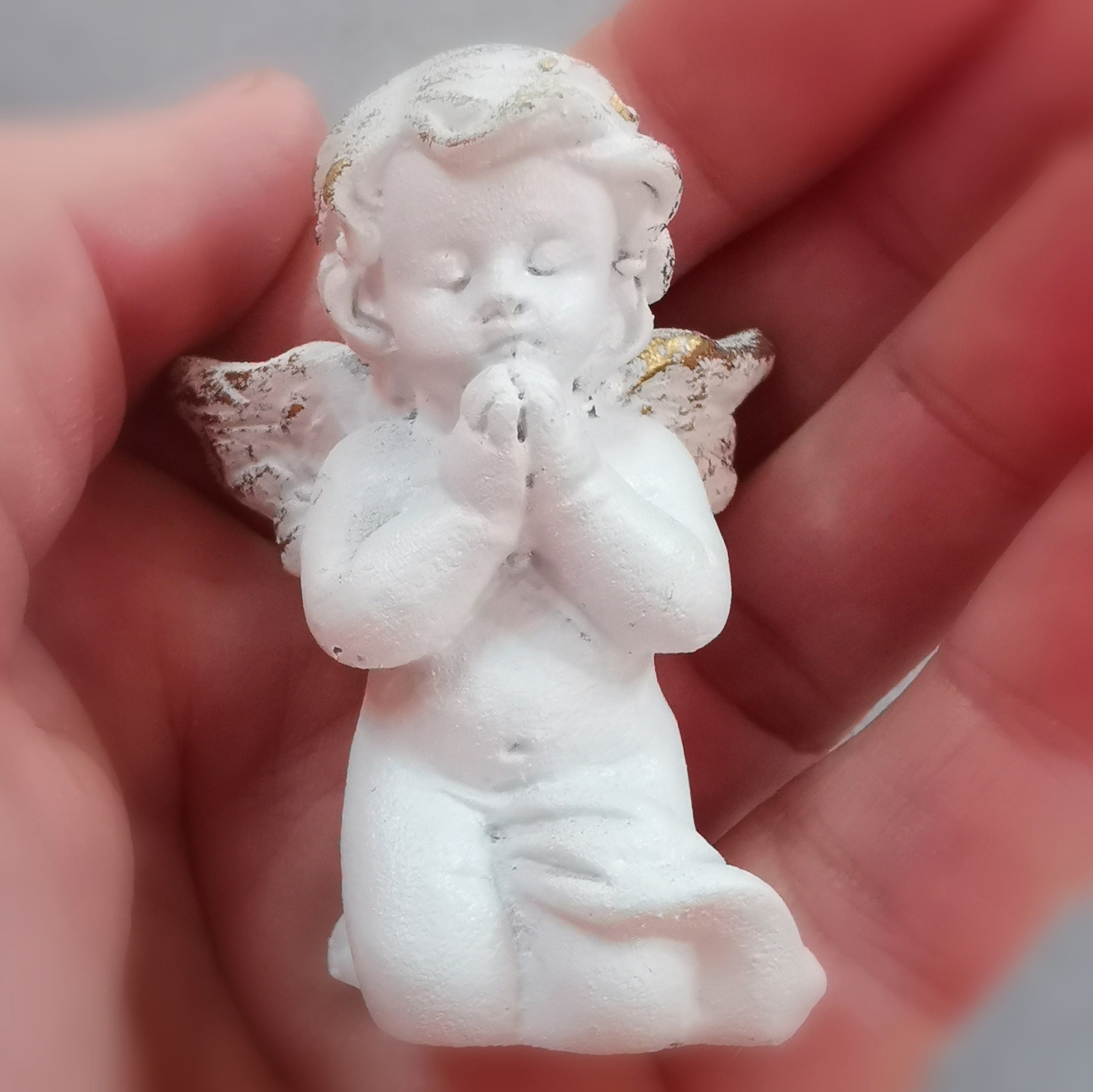 Engel Schutzengel für Meditation und Dekoration, weiß