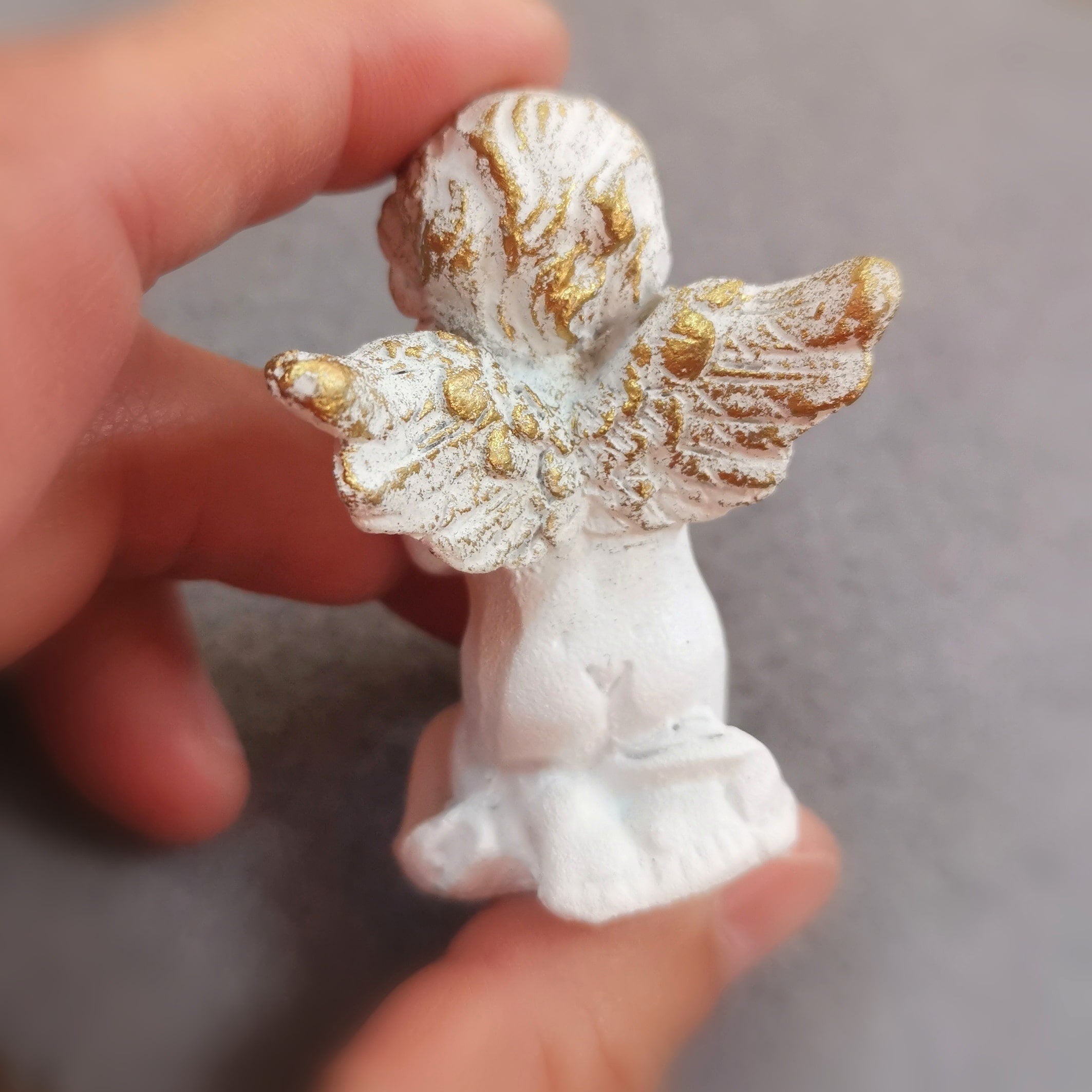 Engel Schutzengel für Meditation und Dekoration, weiß