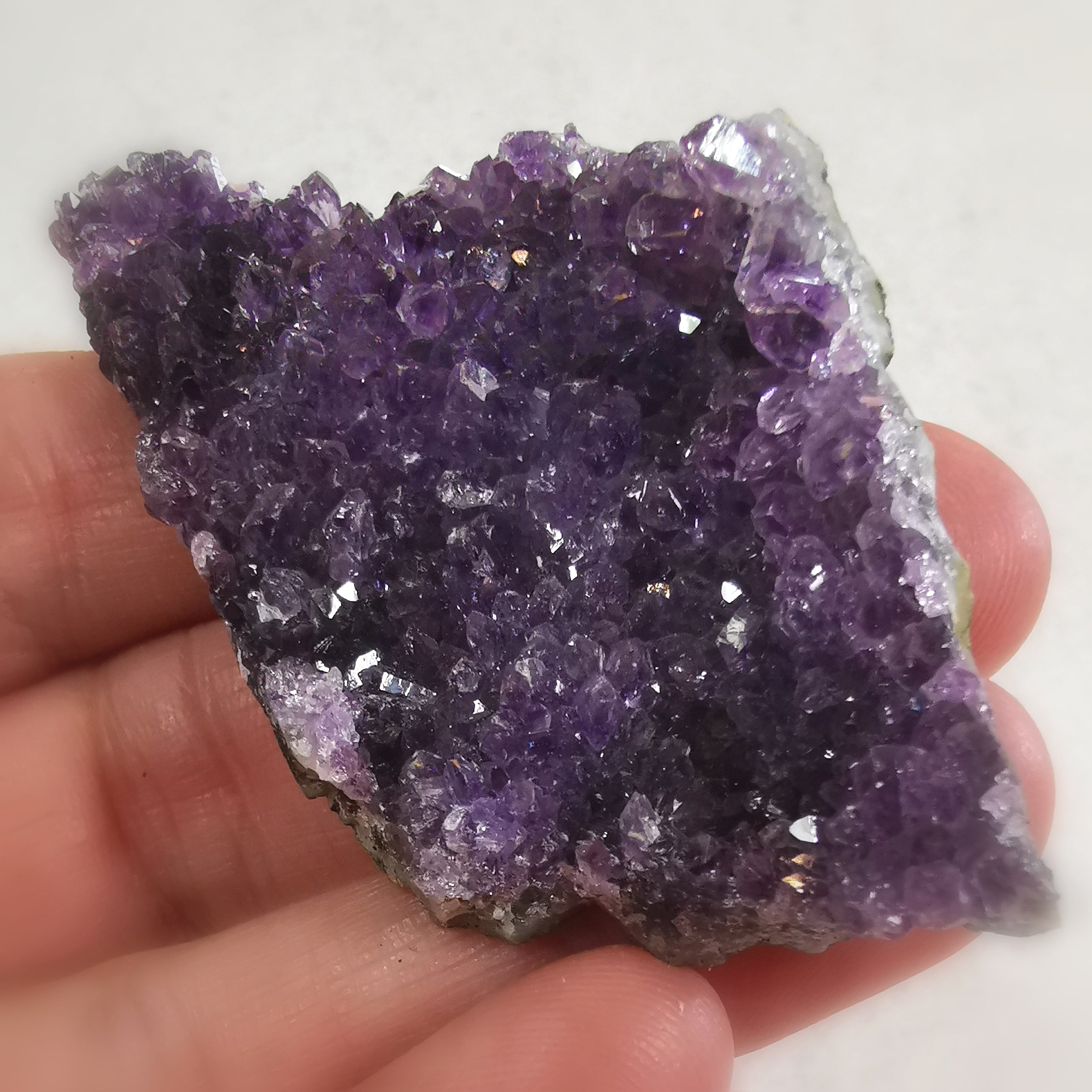 💜 Amethyst Edelstein Drusenstück – geweiht für Spiritualität & innere Harmonie