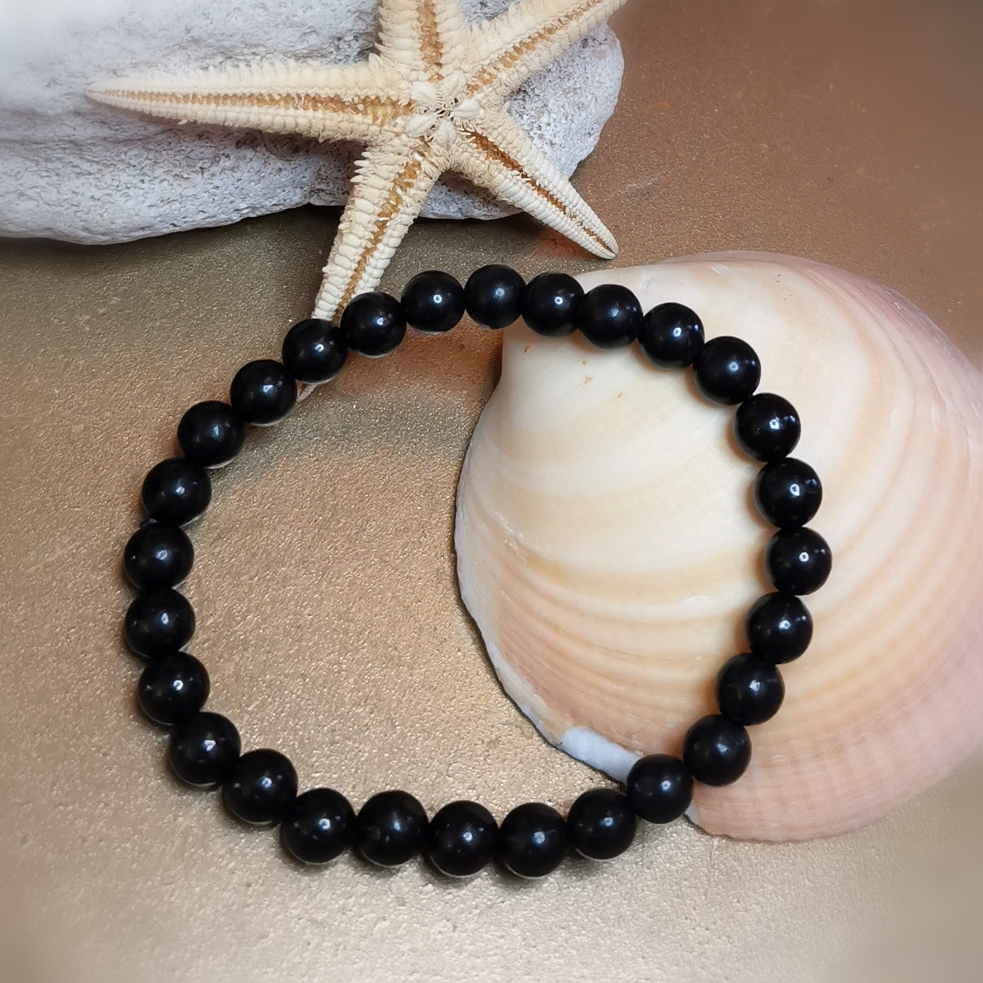Edel Schungit Aura Schutz Armband – geweiht für innere Stärke & energetische Reinigung