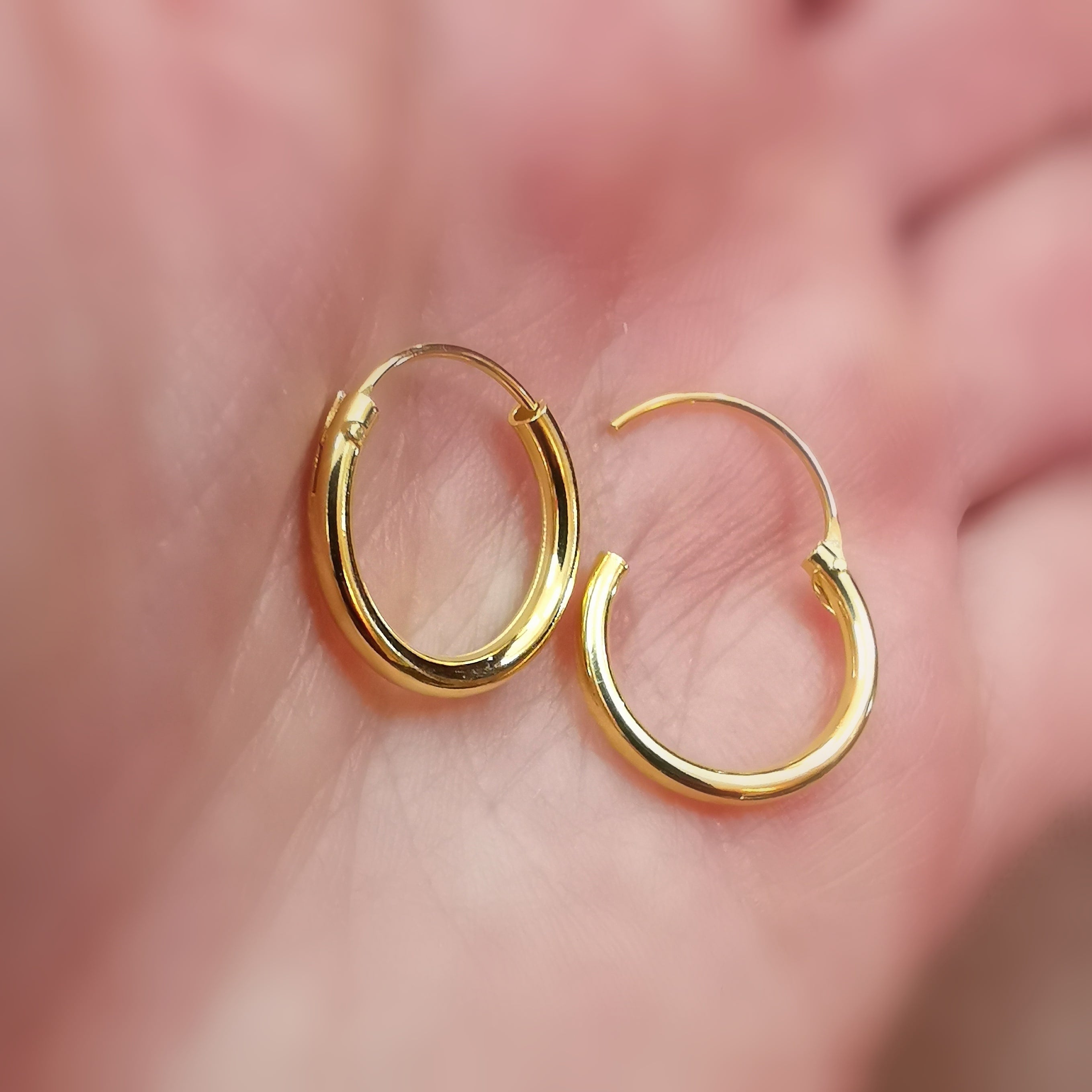 🌞 Creolen Boho Hoops vergoldete Creolen – geweiht für Leichtigkeit, Sommer & freie Lebensfreude