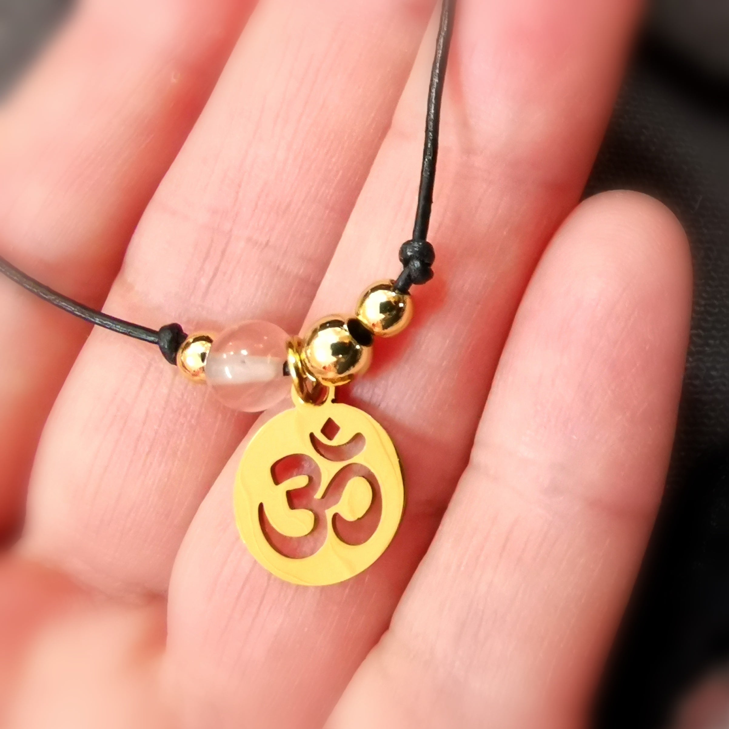 ❤️ Turmalin Rosa Wassermelonen Edelstein & OM Armband – geweiht für Liebe, Ausgleich & Herzensverbindung