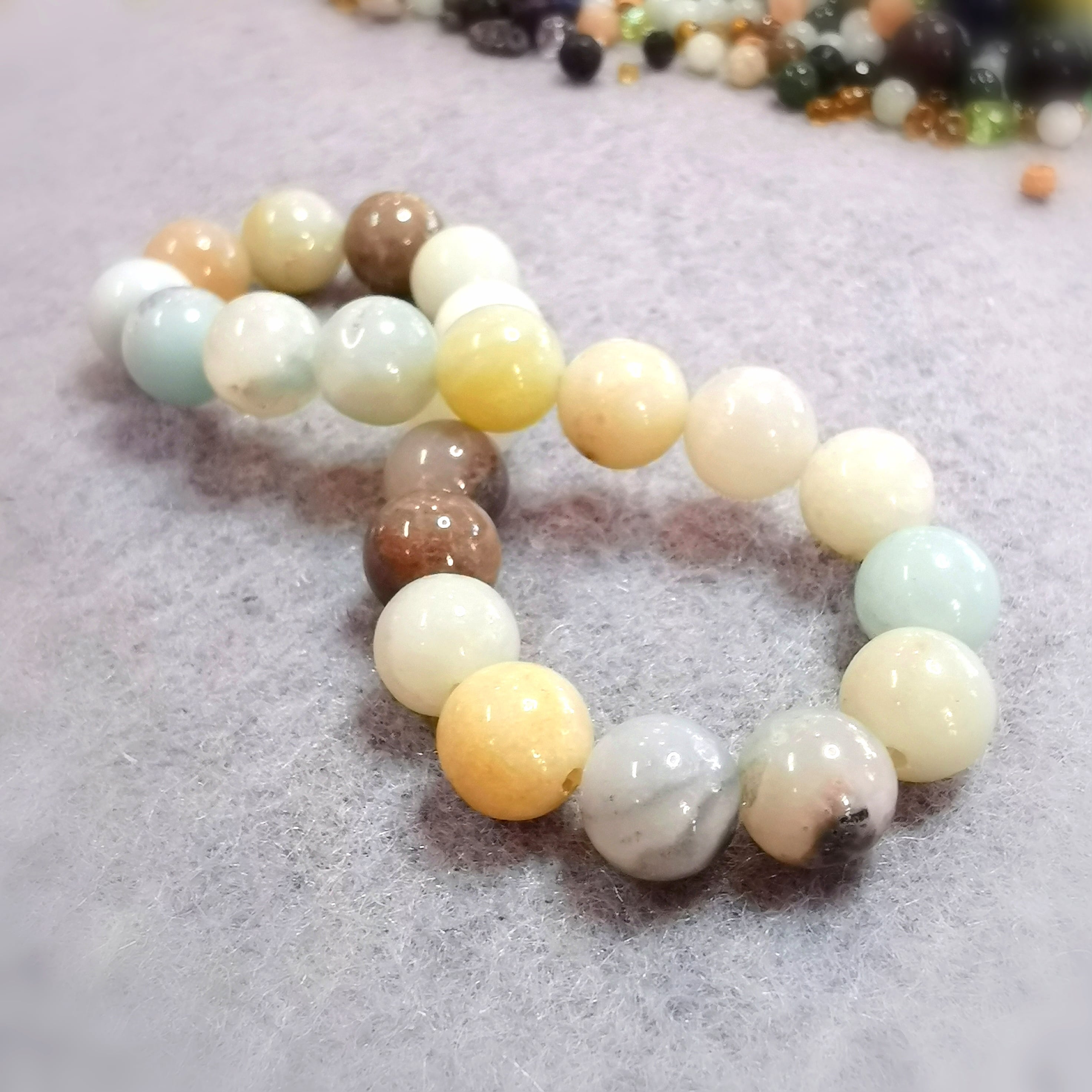 Amazonite Classic Chakra Gemstone Bracelet – consecrated for serenity, self-expression & inner balance