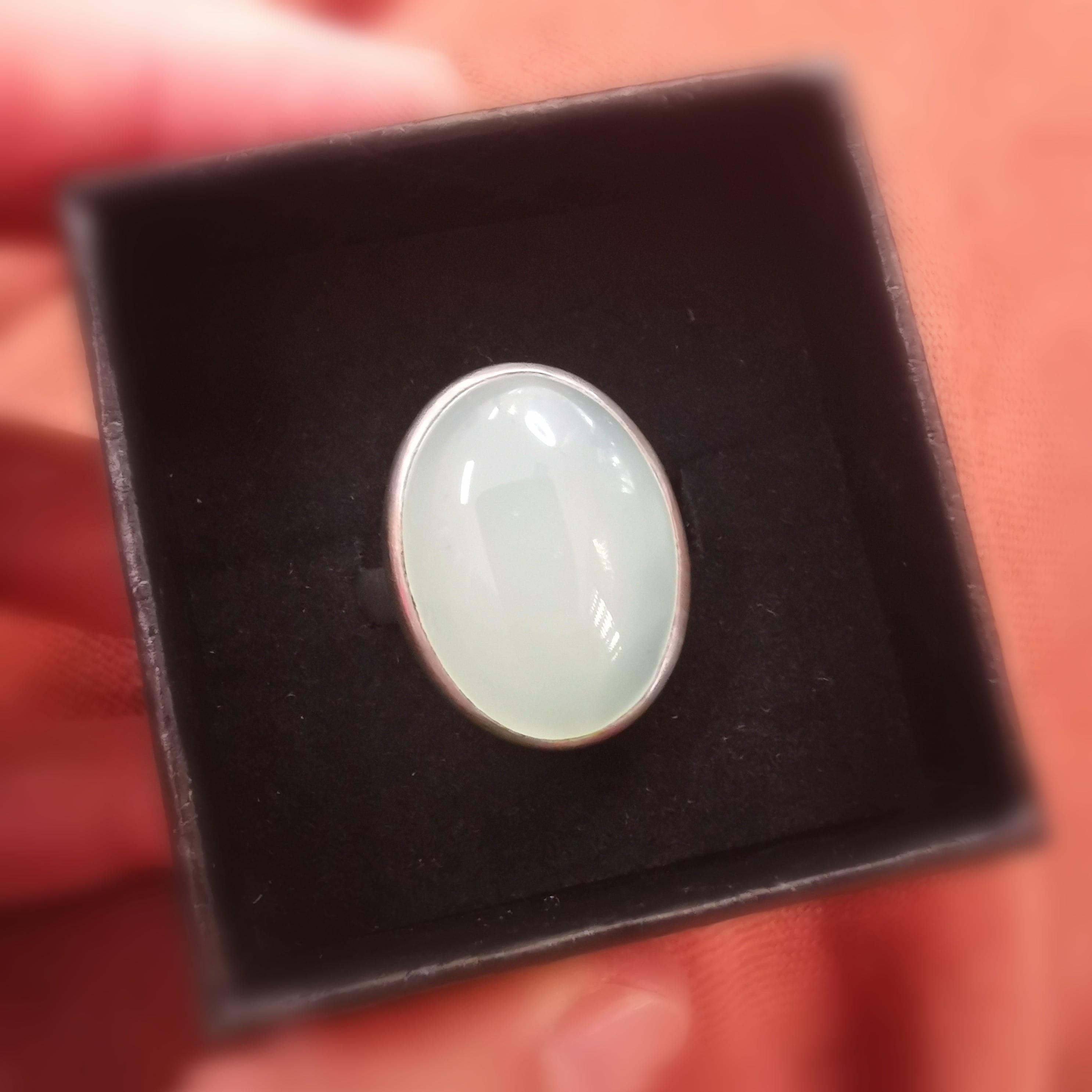 Aqua Aura Edelstein Ring – Licht & Karmaerlösung