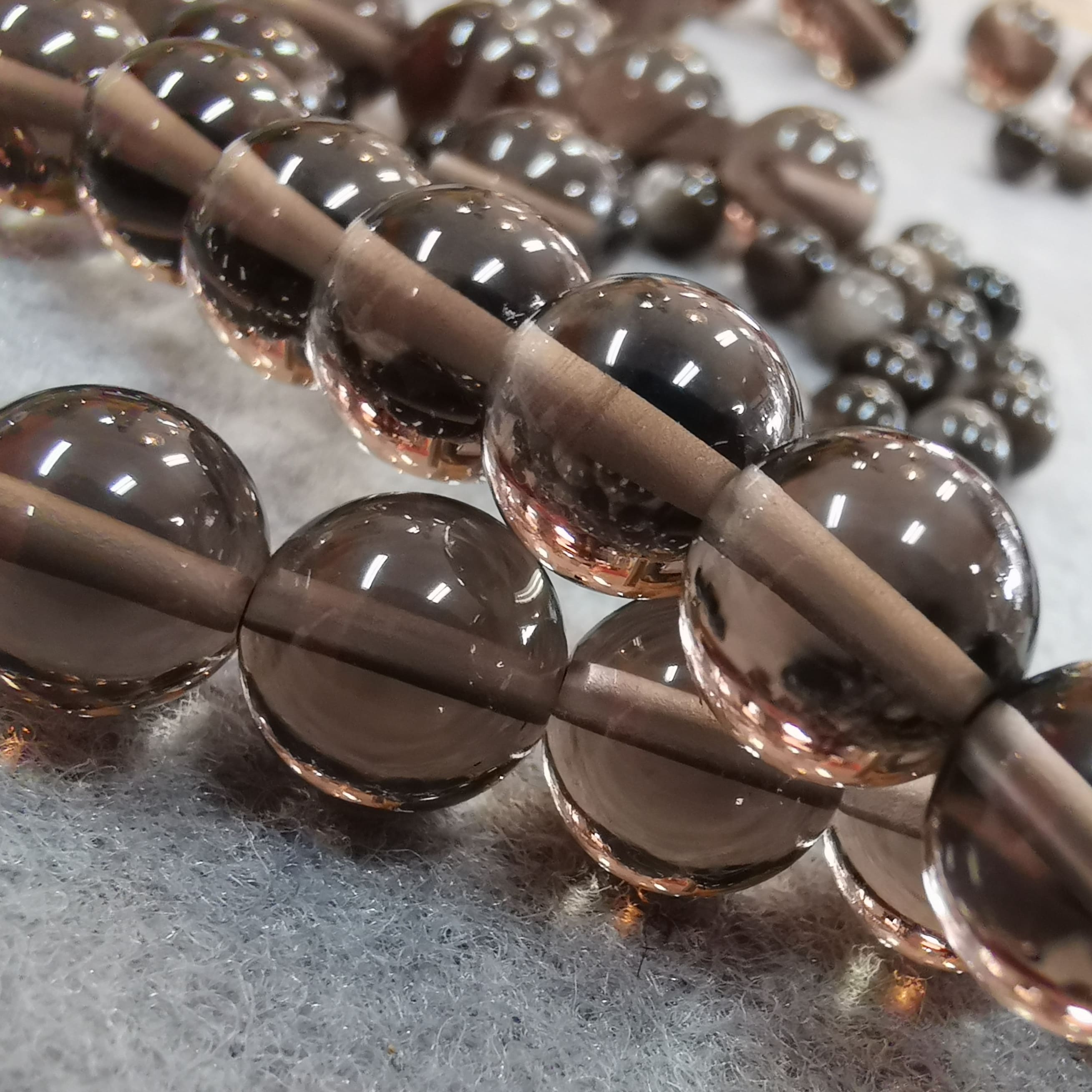 Ice Obsidian Witch's Knot Karma Gemstone Bracelet – Awareness, Protection & Inner Strength