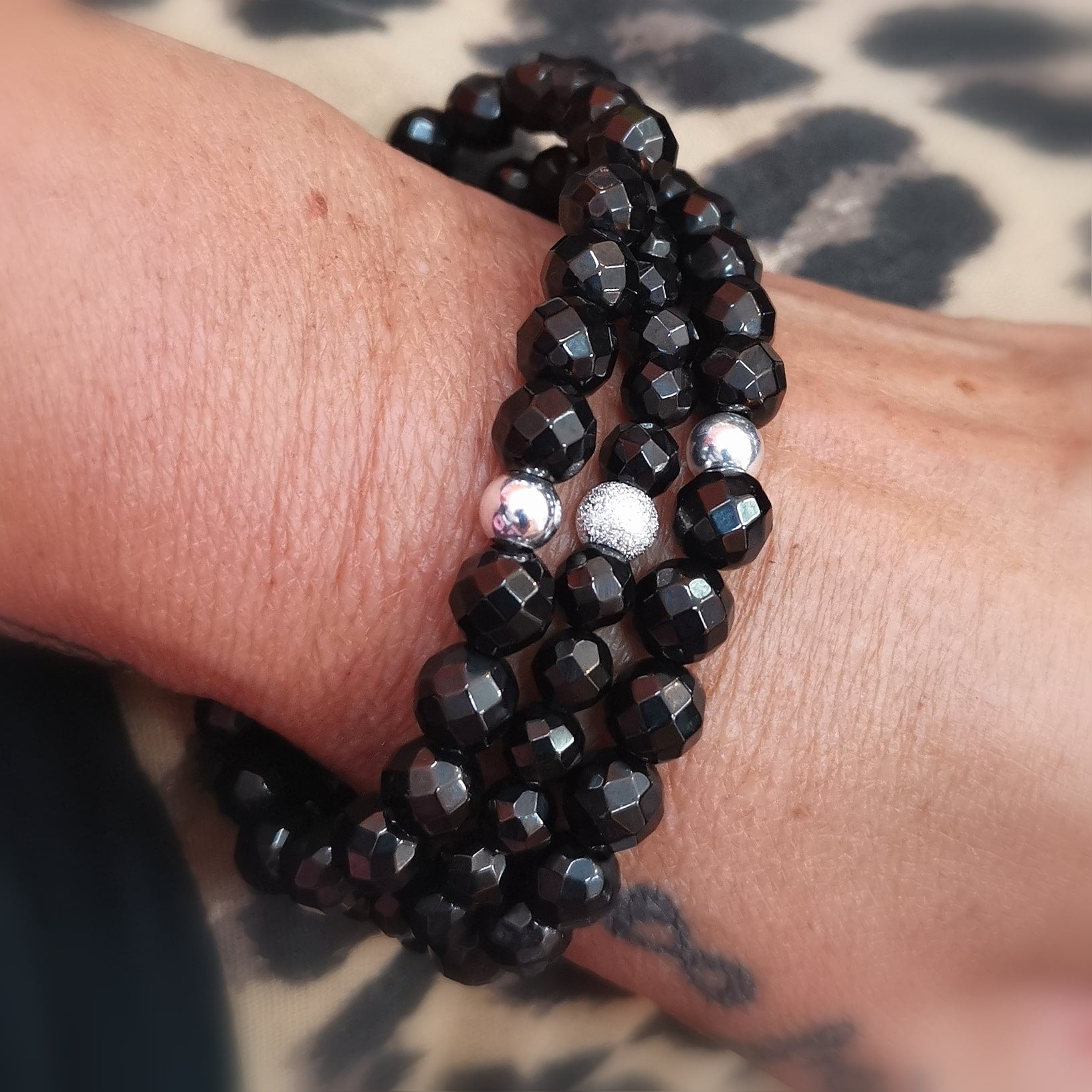 Gagat Karma Edelstein Klassiker Armband – Anti-Stress, Erdung & neue Kraft