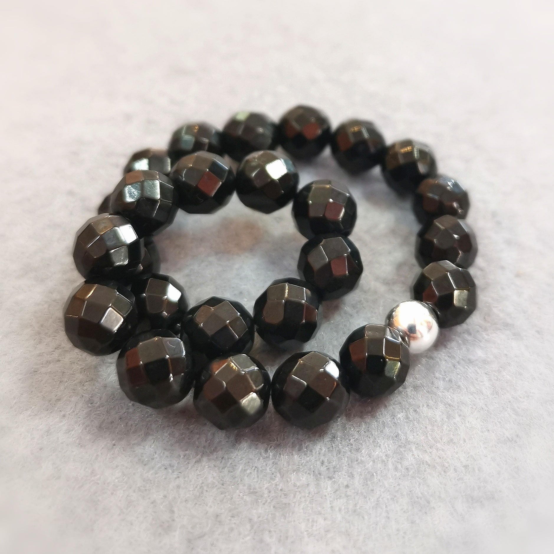 Gagat Karma Edelstein Armband Unisex – Anti-Stress, Erdung & neue Kraft