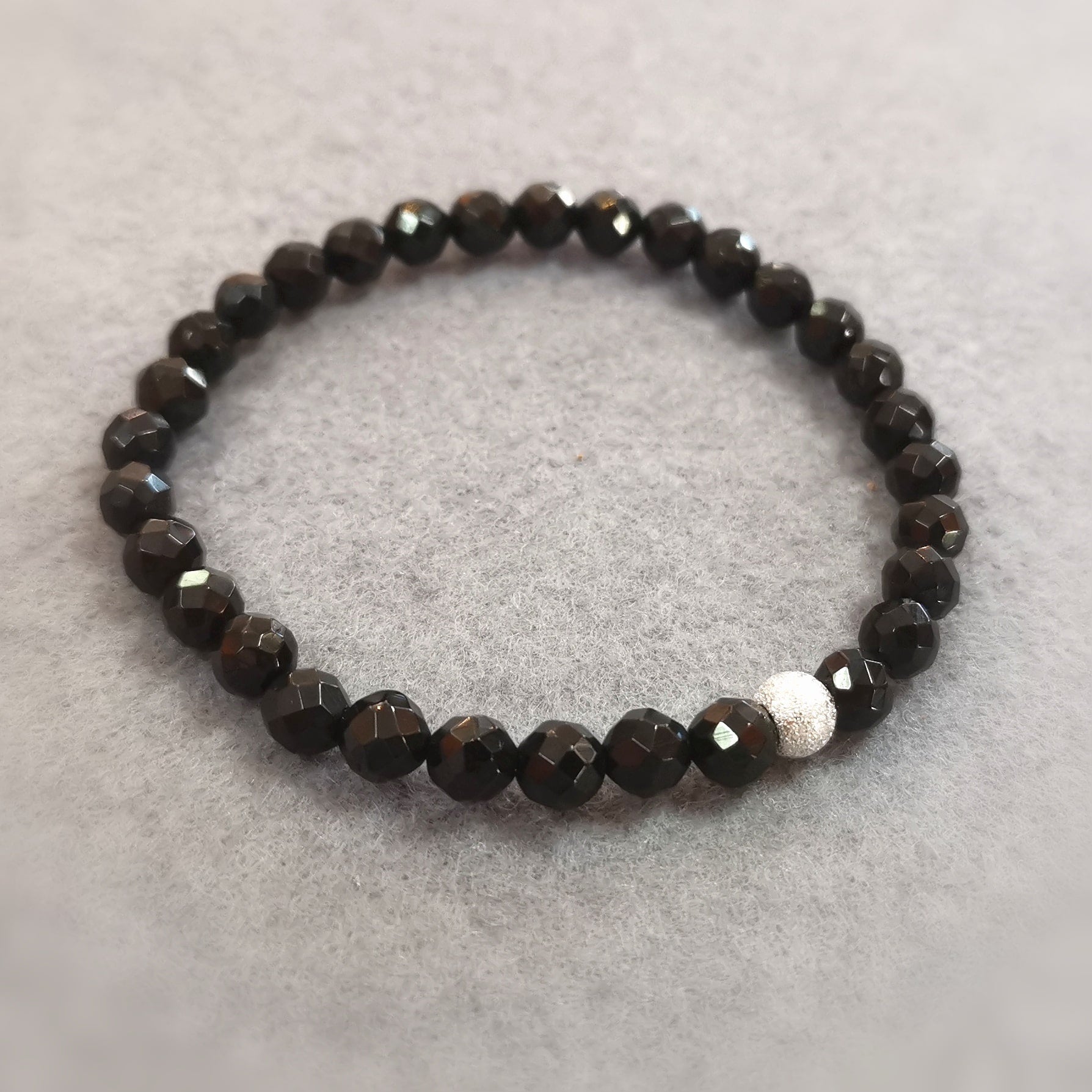 Gagat Karma Edelstein Heilstein Armband – Anti-Stress, Erdung & neue Kraft