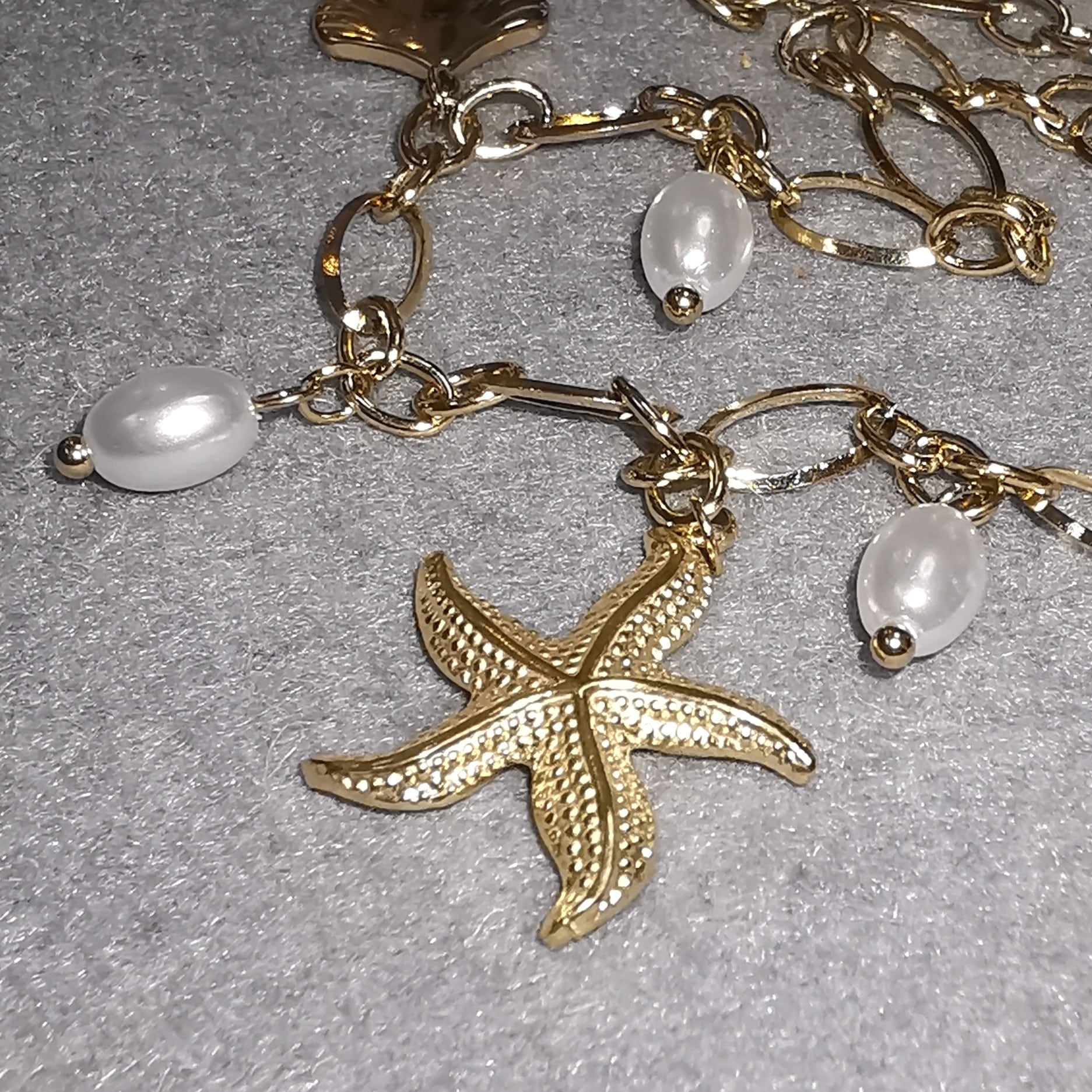 Collar bohemio de mar y playa con estrella de mar y concha: Ligereza y alegría de vivir