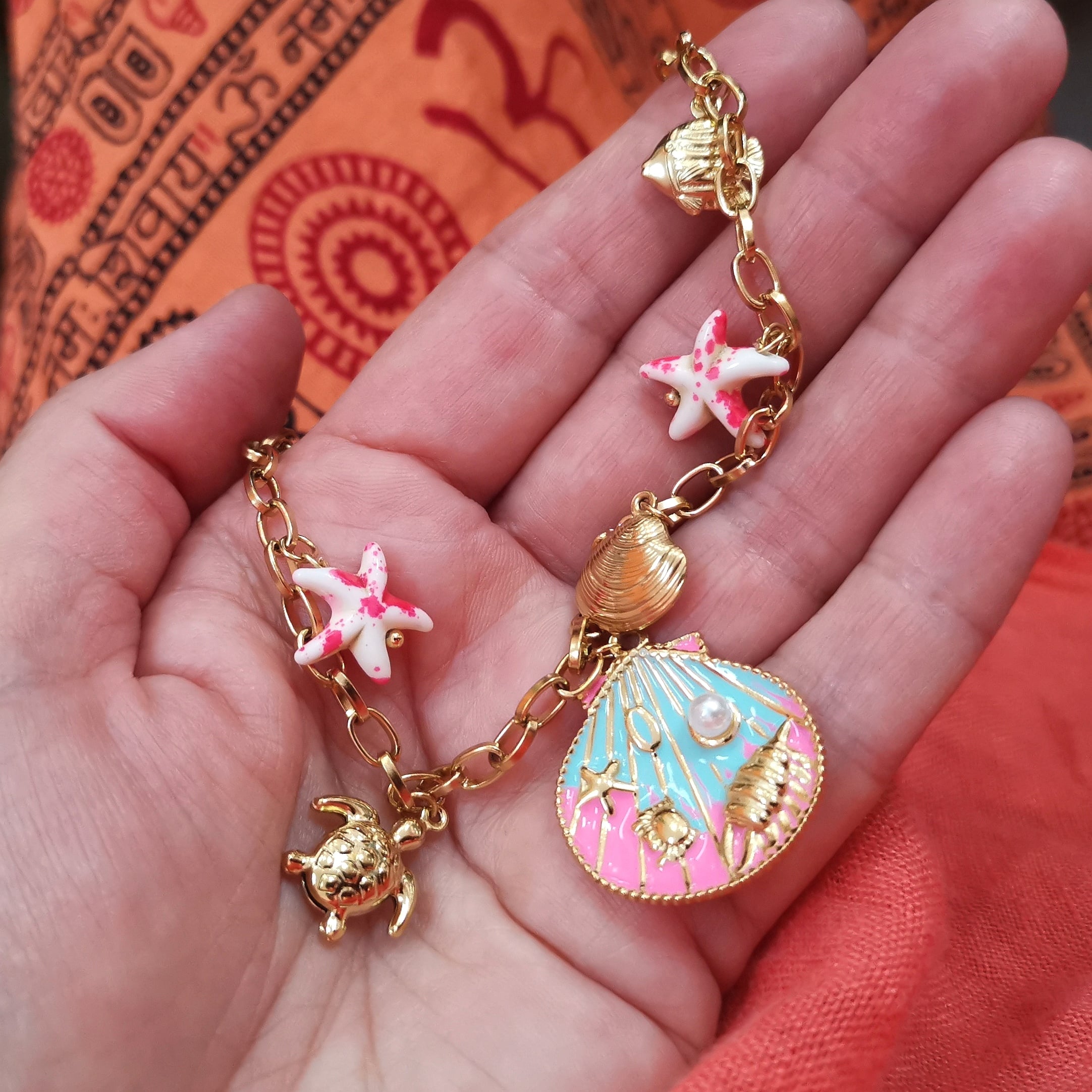 🌊 Ocean Spirit Boho Necklace – consecrated for trust, lightness & sea magic