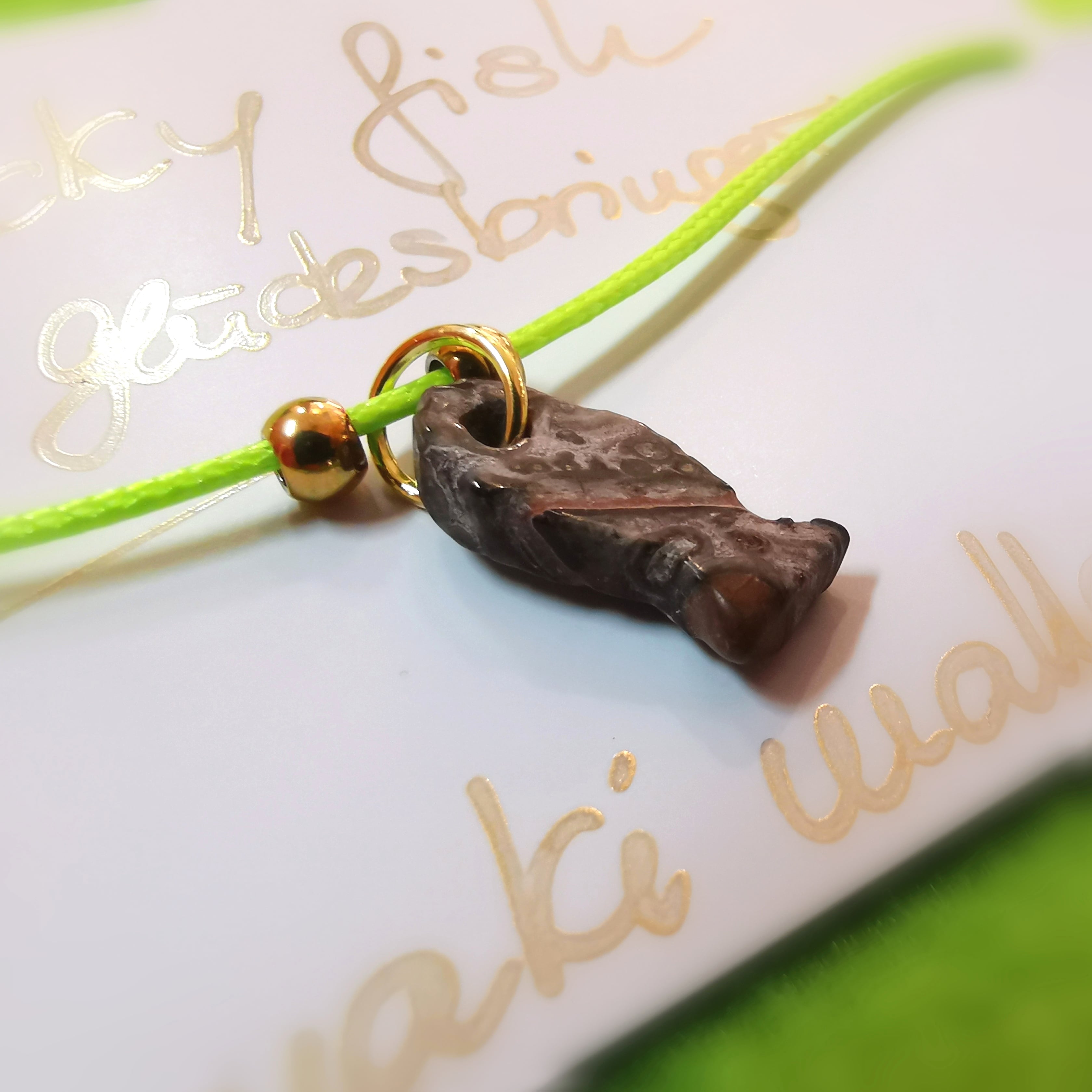 🐟 Glücksbringer Lucky Fish Armband – Jaspis Edelstein, geweiht für Kraft & Ausdauer