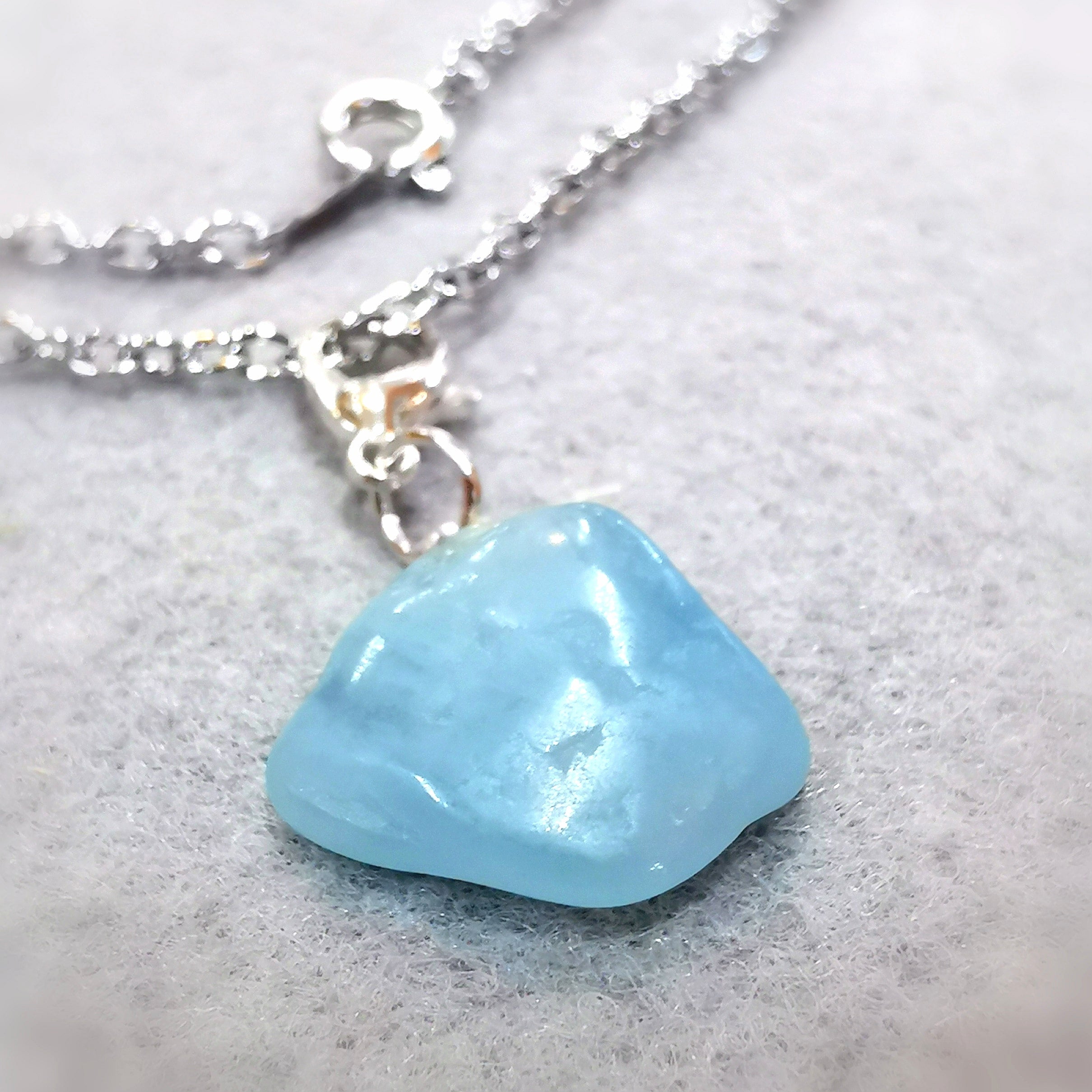 Aquamarin Edelstein Kette – geweiht für Leichtigkeit, Klarheit & innere Balance