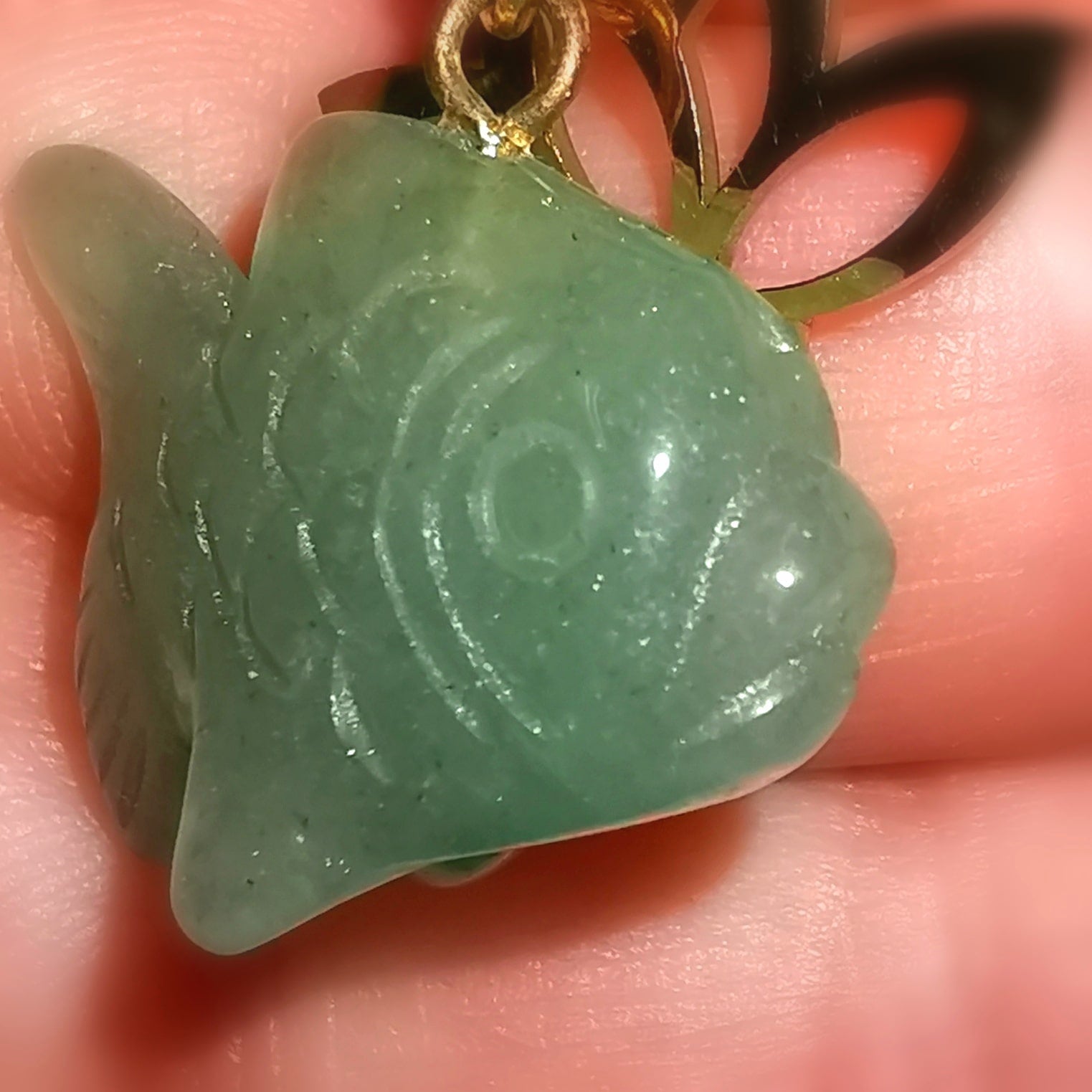 🐟 Koi & Lotus Edelstein Karma Kette – geweiht für Glück, Harmonie & innere Stärke