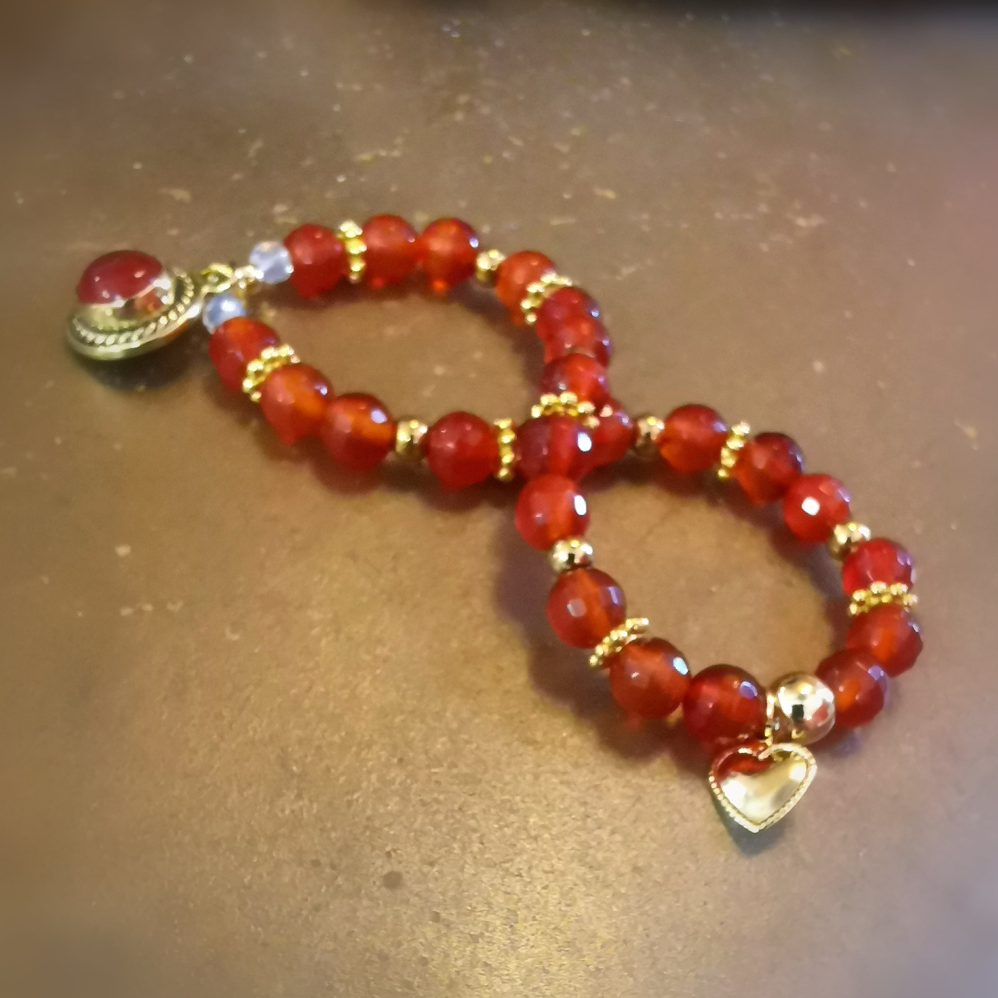 Glücksachat Carneol Chakra Edelstein Boho Armband – geweiht für Lebenslust & Vitalität