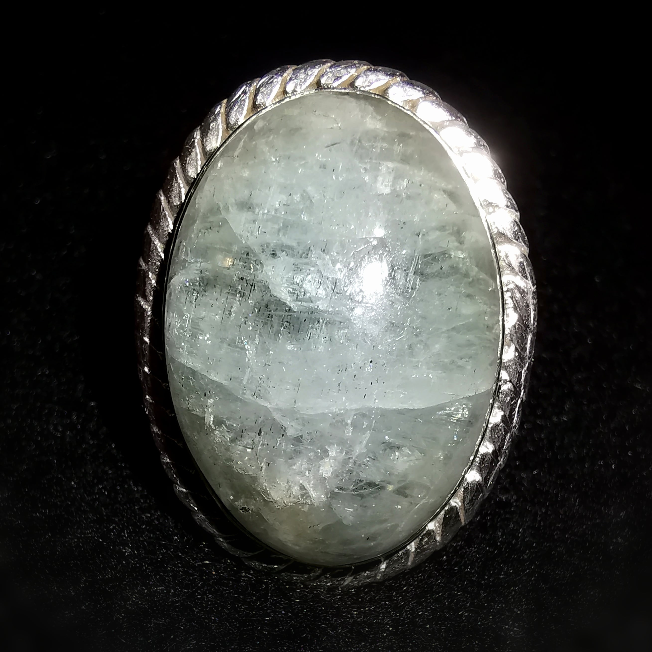 Labradorit Edelstein Sterlingsilber Ring geweiht – Harmonie & innere Tiefe