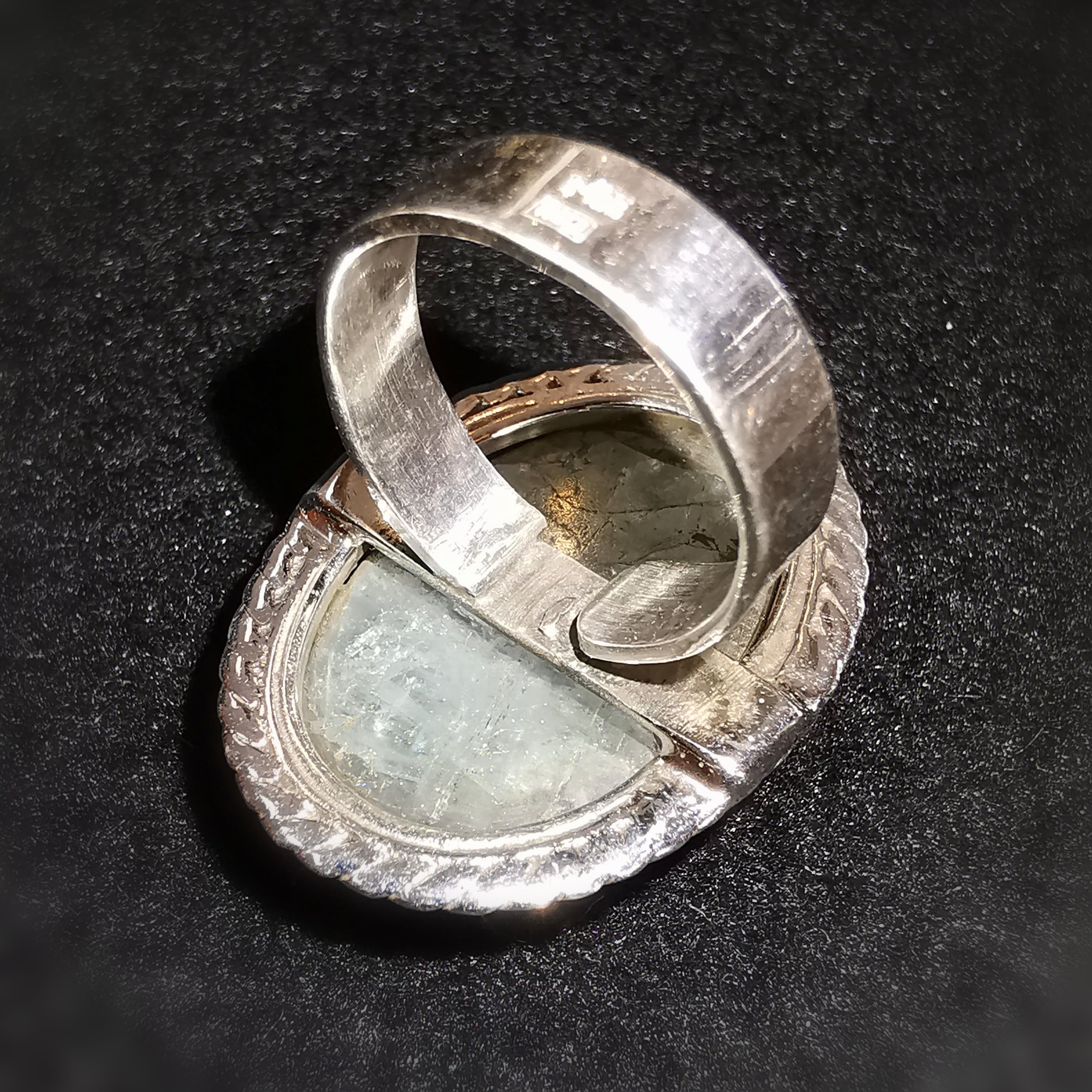 Labradorit Edelstein Sterlingsilber Ring geweiht – Harmonie & innere Tiefe