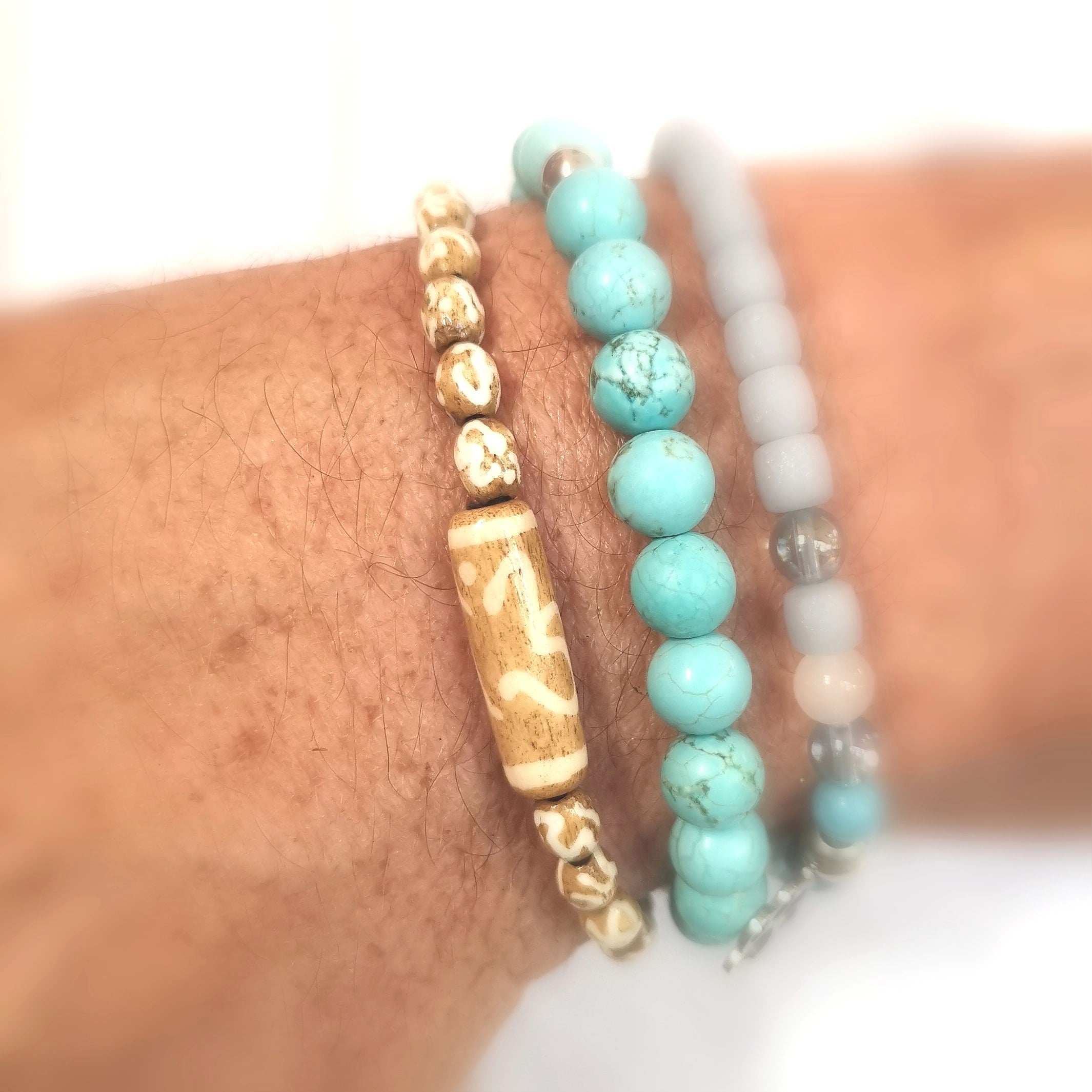 Knochen Ethno Armband – Kraft, Lebenswille & innere Stärke