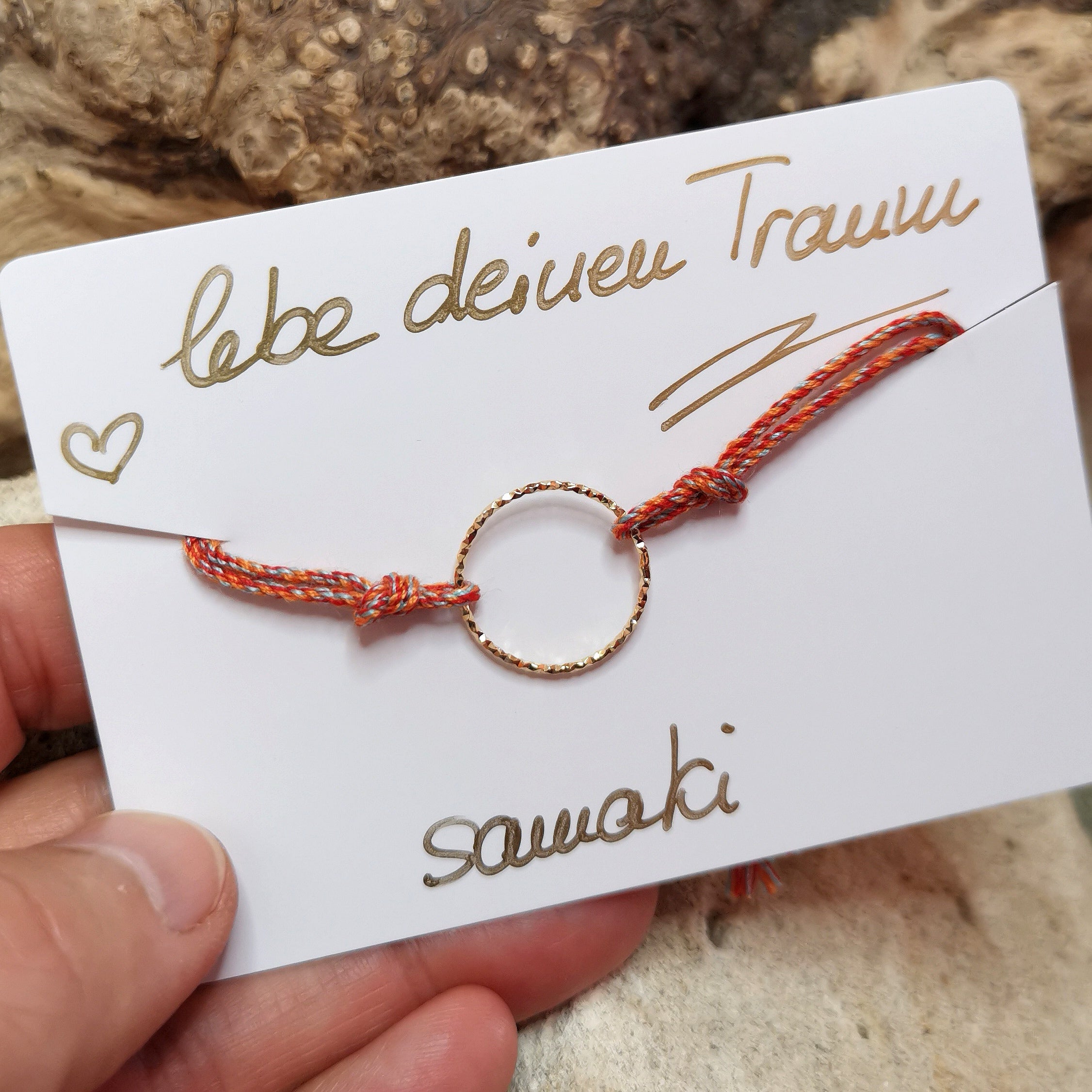 Lebenskreis Karma Armband – „lebe deinen Traum“